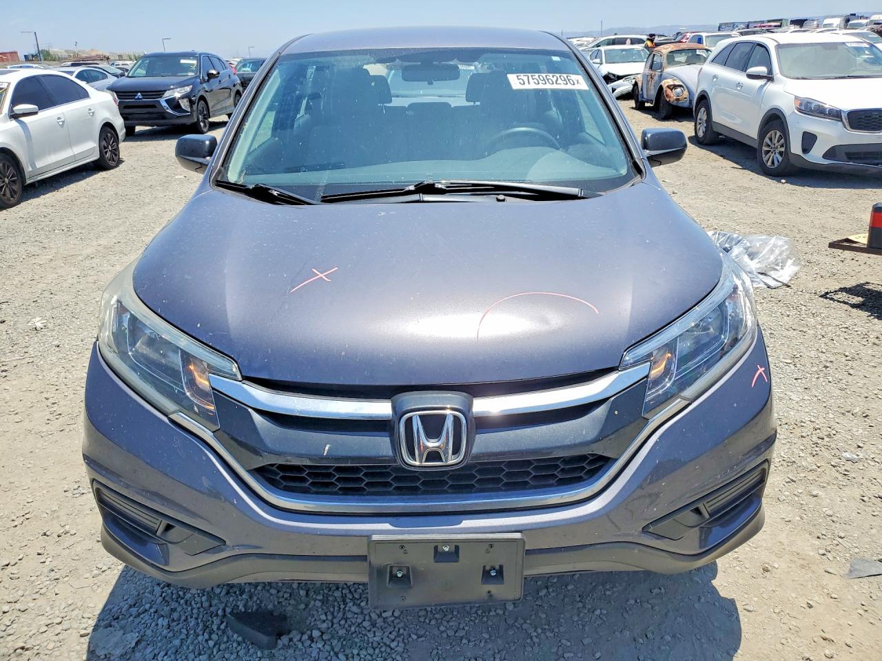 2015 Honda Cr-v Lx Gray vin: 2HKRM4H37FH696417