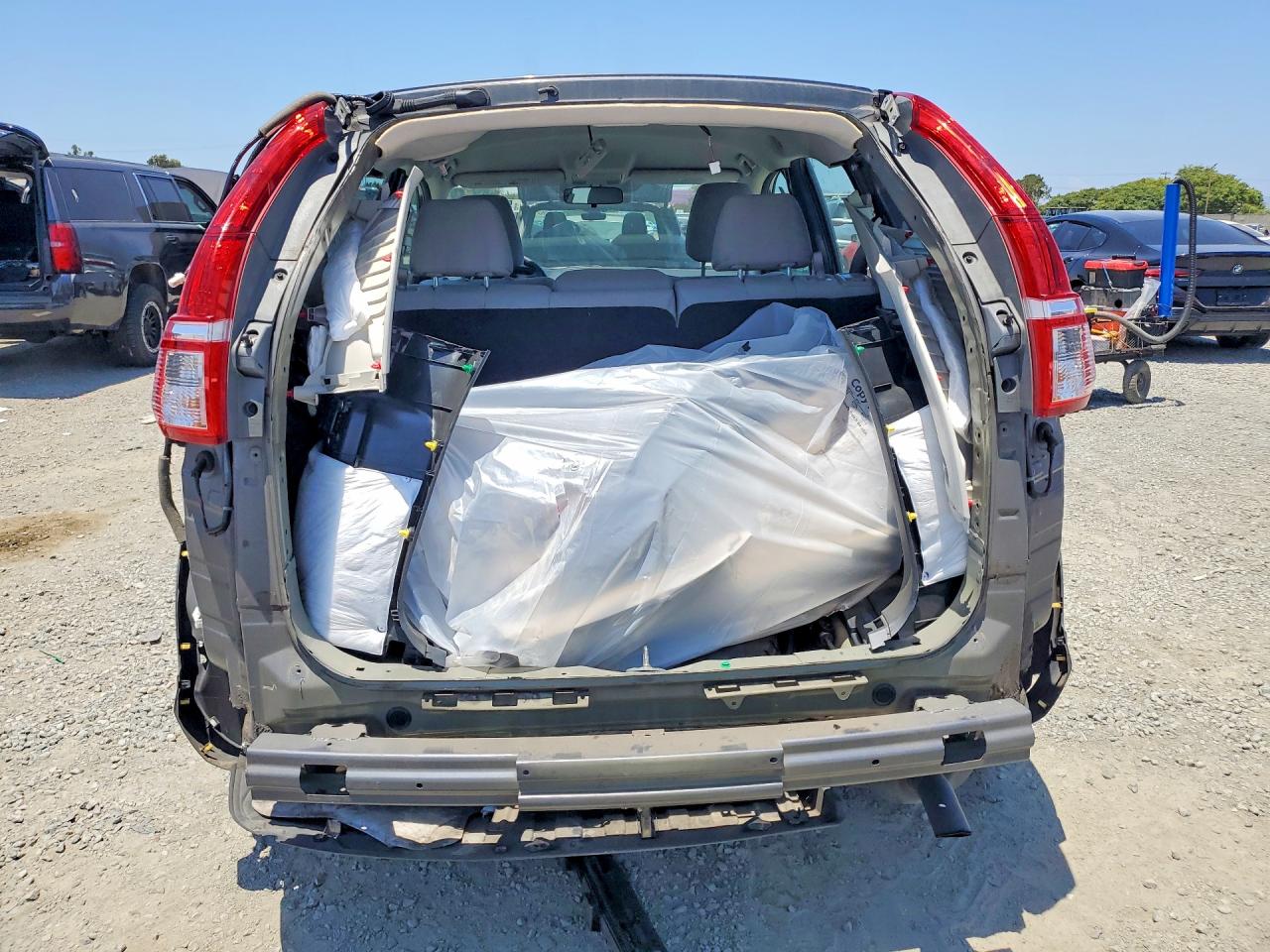 2015 Honda Cr-v Lx Gray vin: 2HKRM4H37FH696417