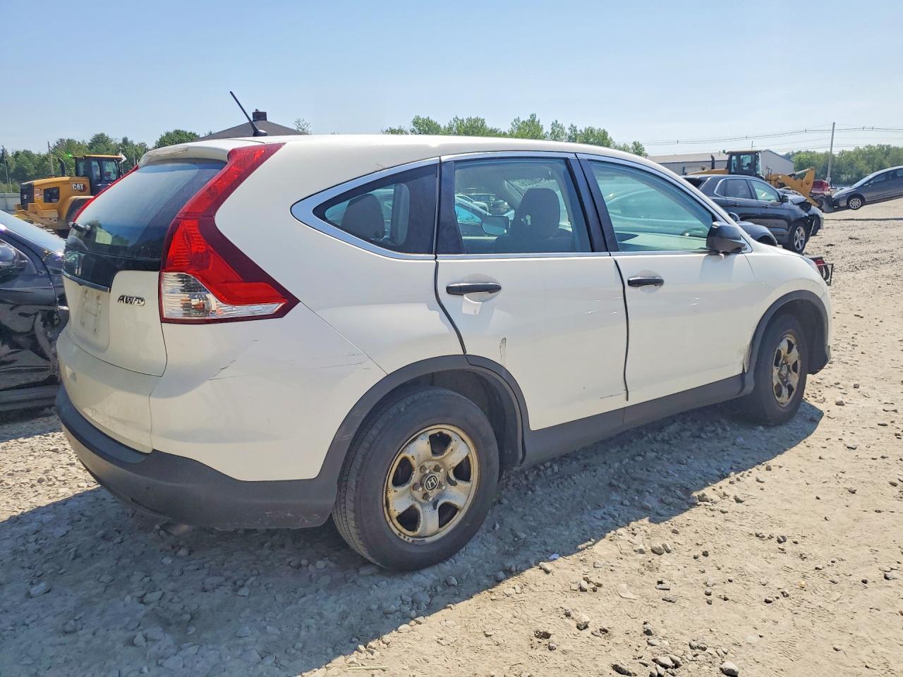 2012 Honda Cr-v Lx White vin: 2HKRM4H38CH609104