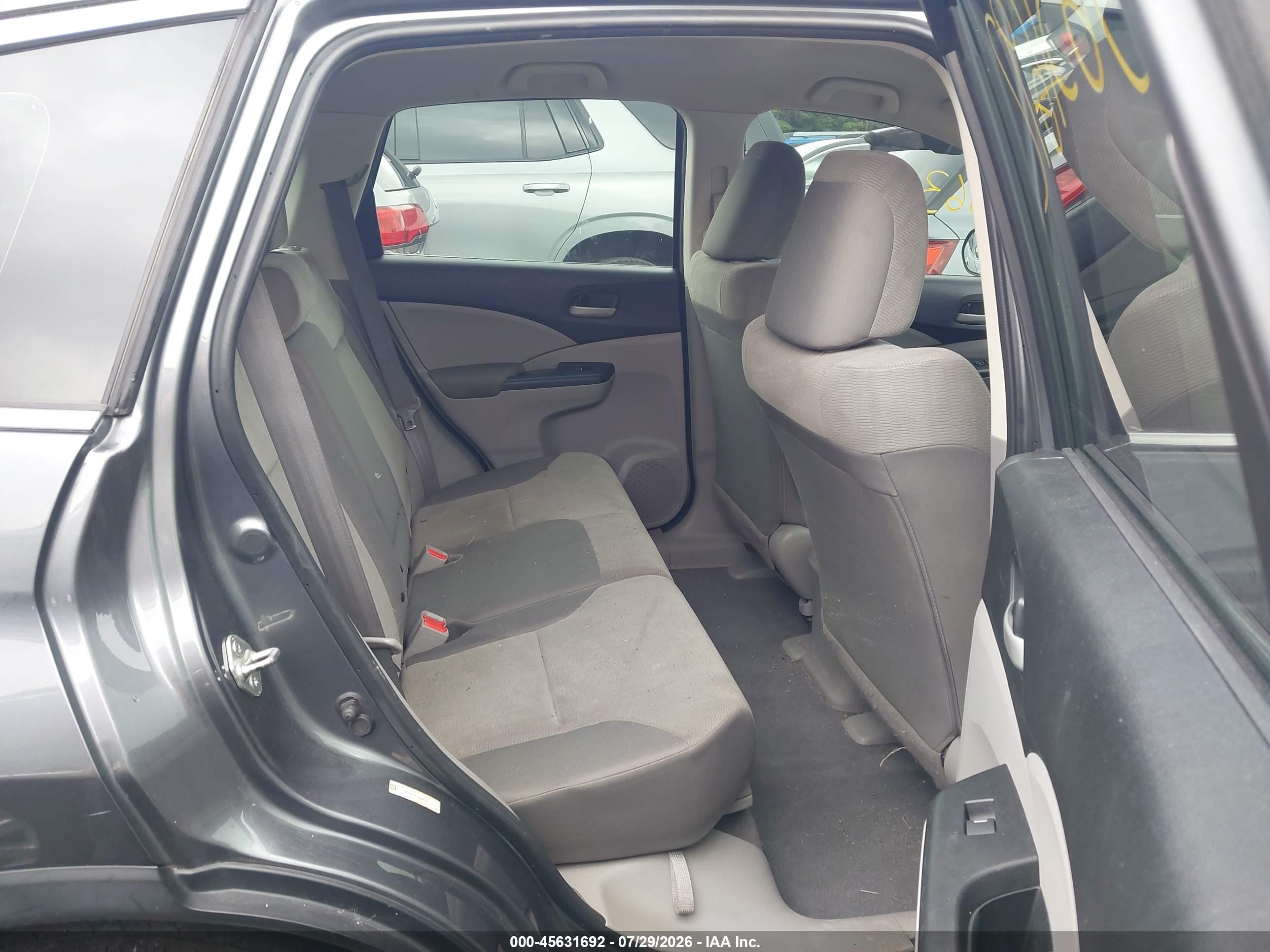 2012 Honda Cr-v Lx Gray vin: 2HKRM4H38CH628509