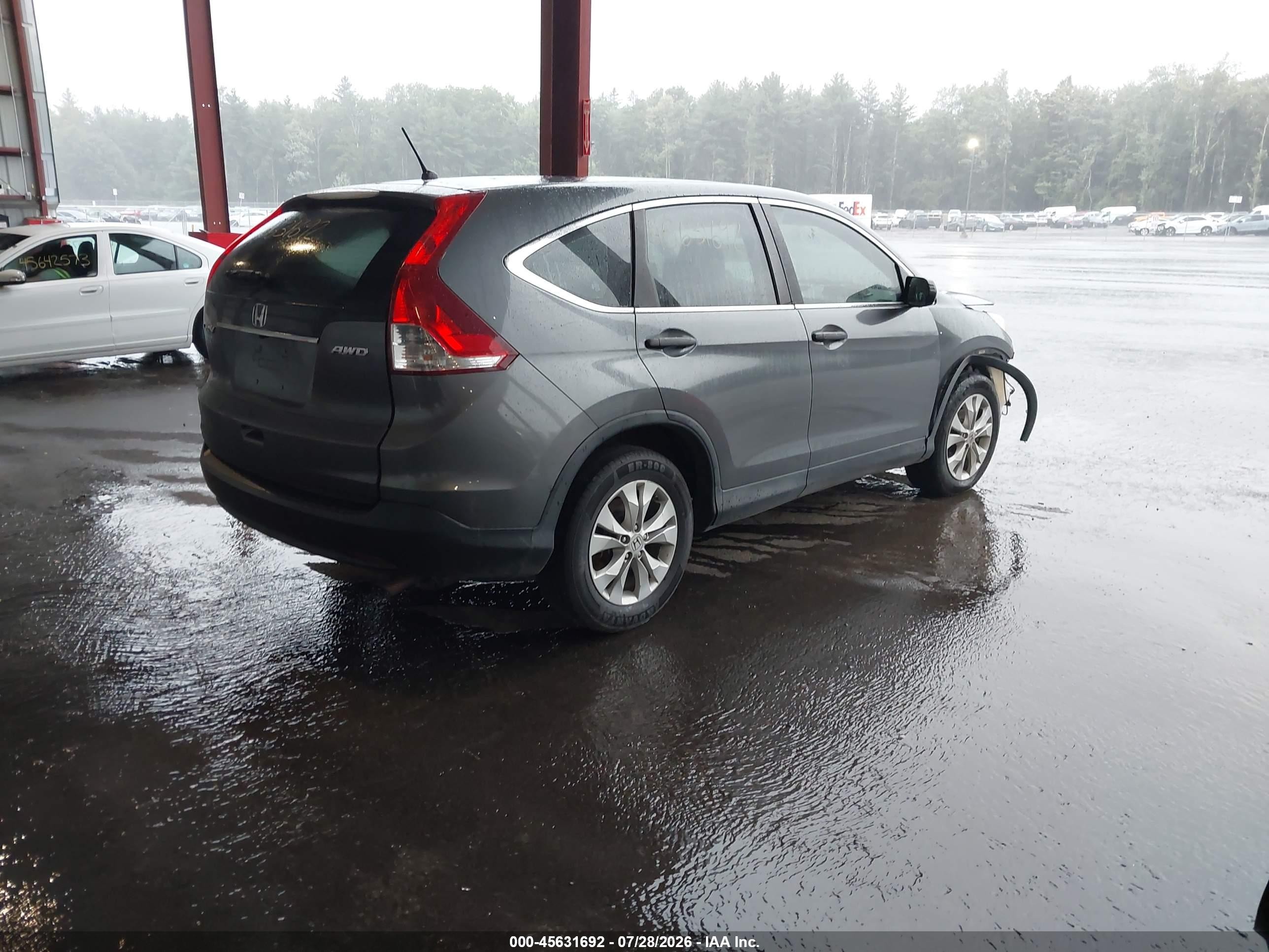 2012 Honda Cr-v Lx Gray vin: 2HKRM4H38CH628509