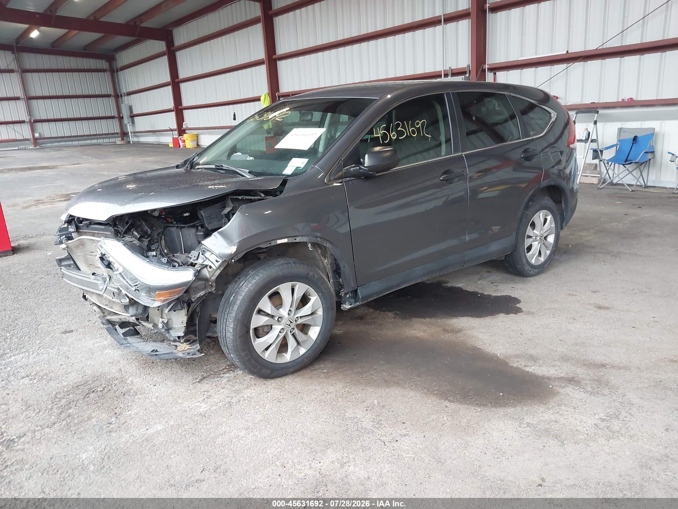 2012 Honda Cr-v Lx Gray vin: 2HKRM4H38CH628509