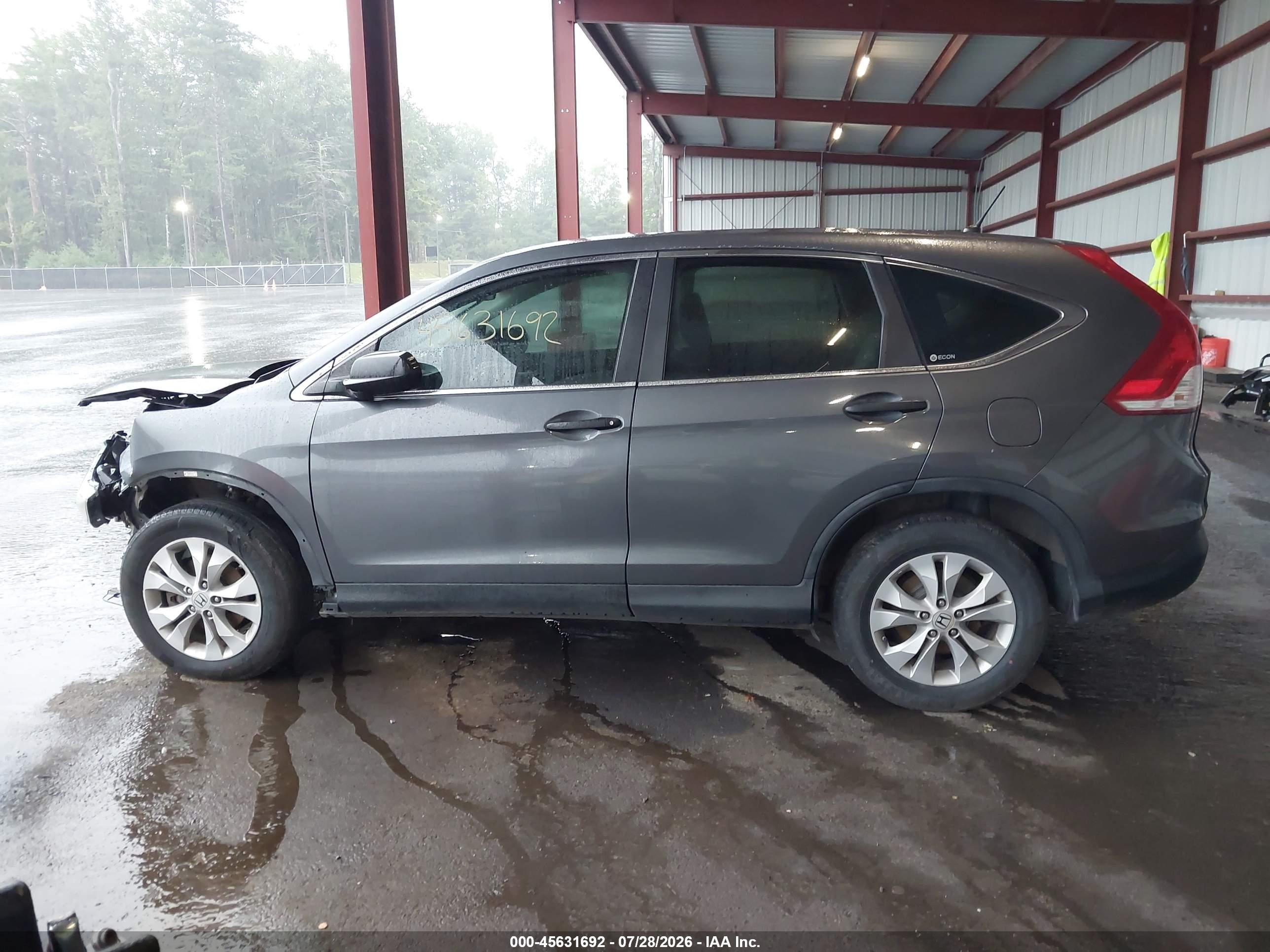 2012 Honda Cr-v Lx Gray vin: 2HKRM4H38CH628509