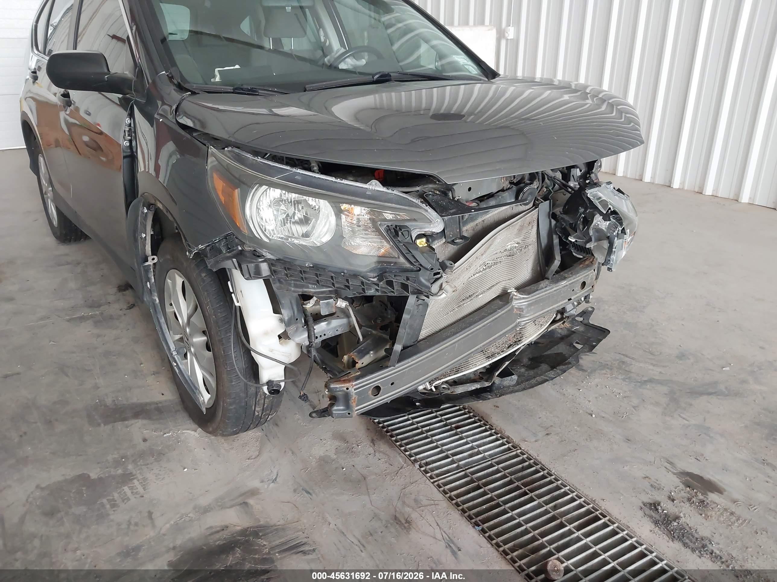 2012 Honda Cr-v Lx Gray vin: 2HKRM4H38CH628509