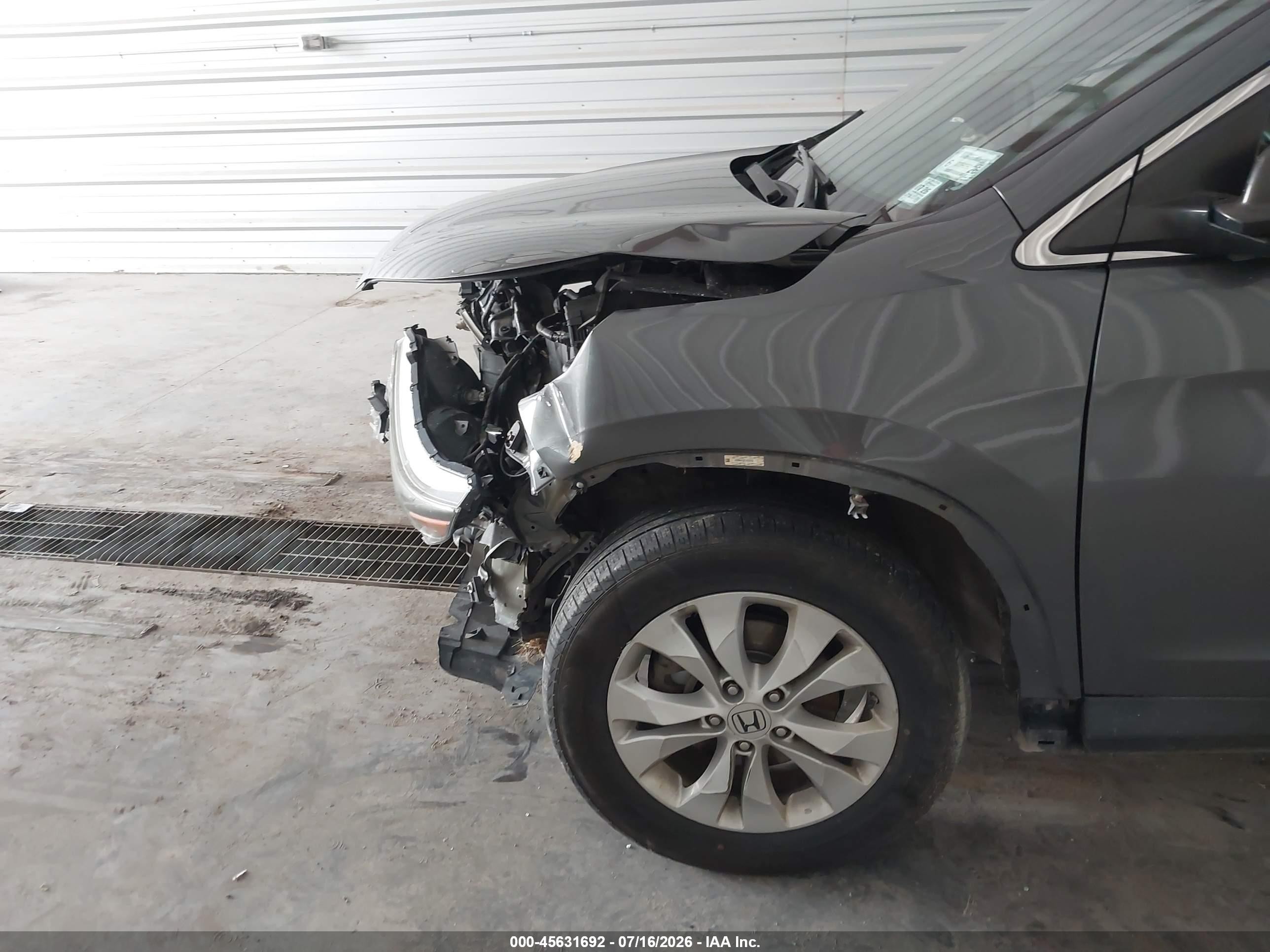 2012 Honda Cr-v Lx Gray vin: 2HKRM4H38CH628509