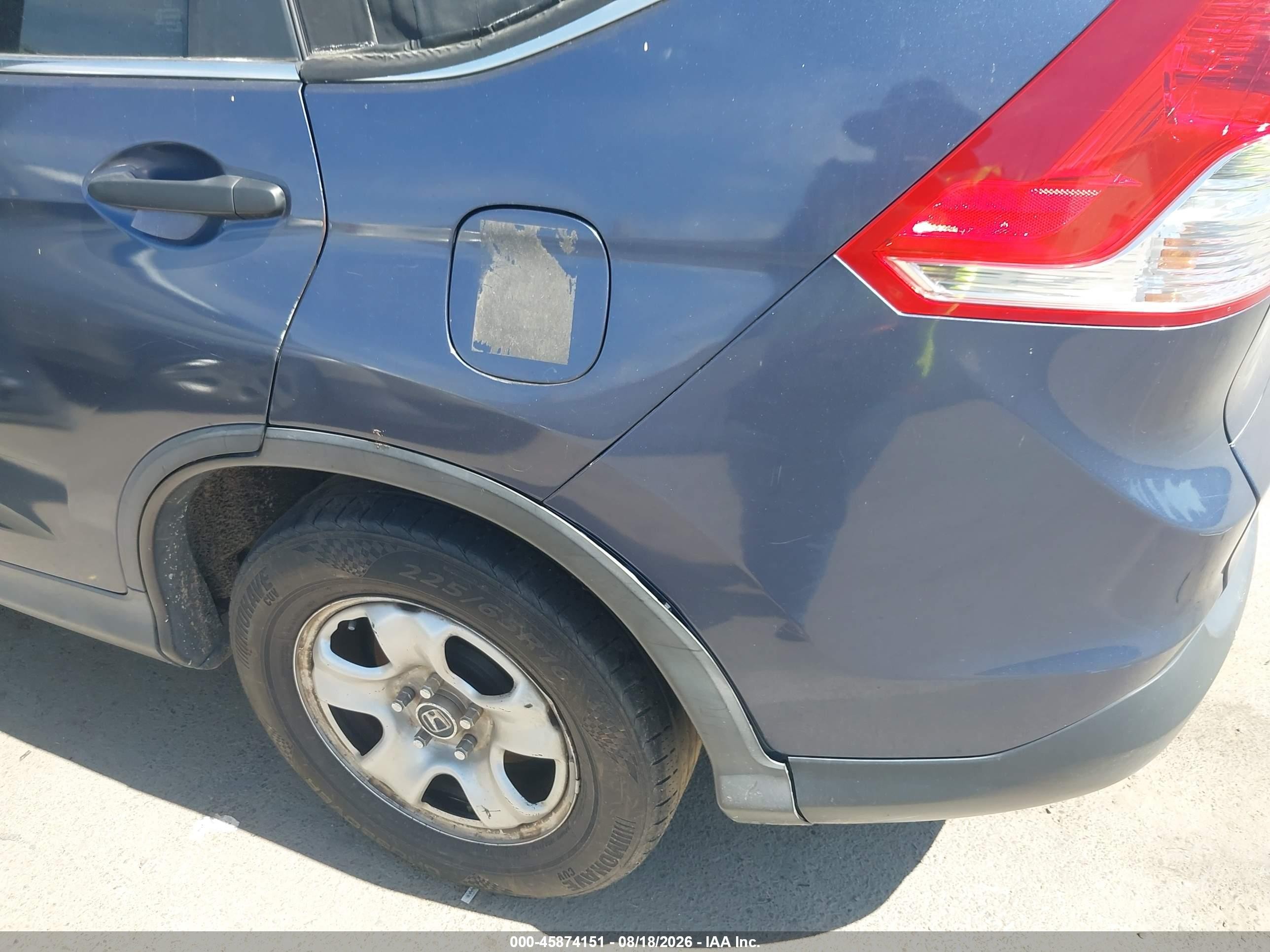 2013 Honda Cr-v Lx Blue vin: 2HKRM4H38DH642055