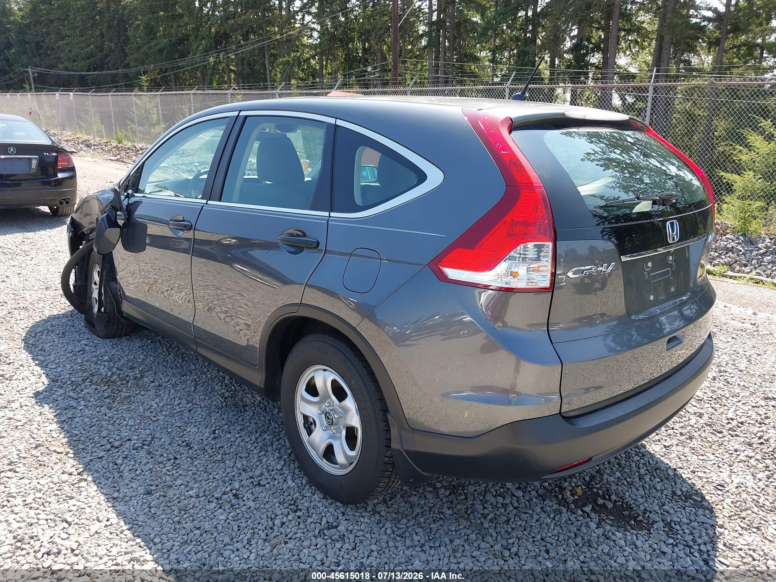 2013 Honda Cr-v Lx Gray vin: 2HKRM4H38DH657817