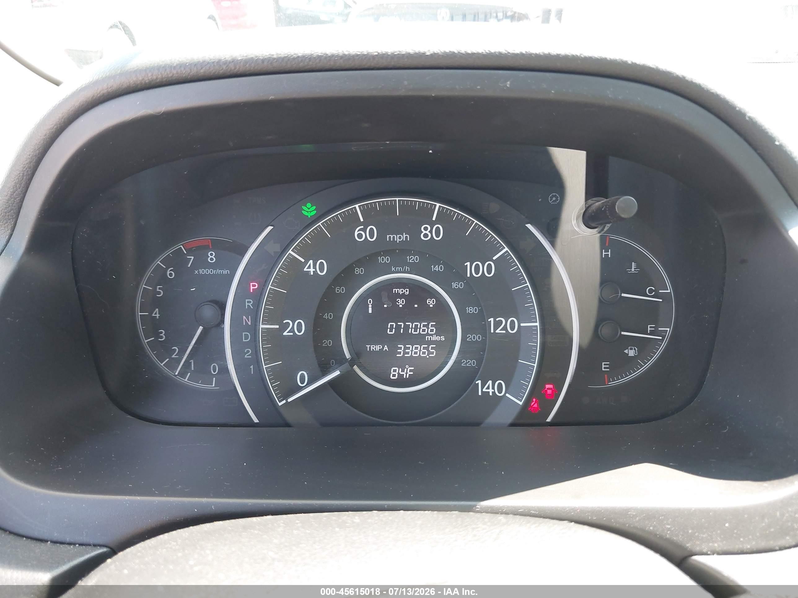2013 Honda Cr-v Lx Gray vin: 2HKRM4H38DH657817