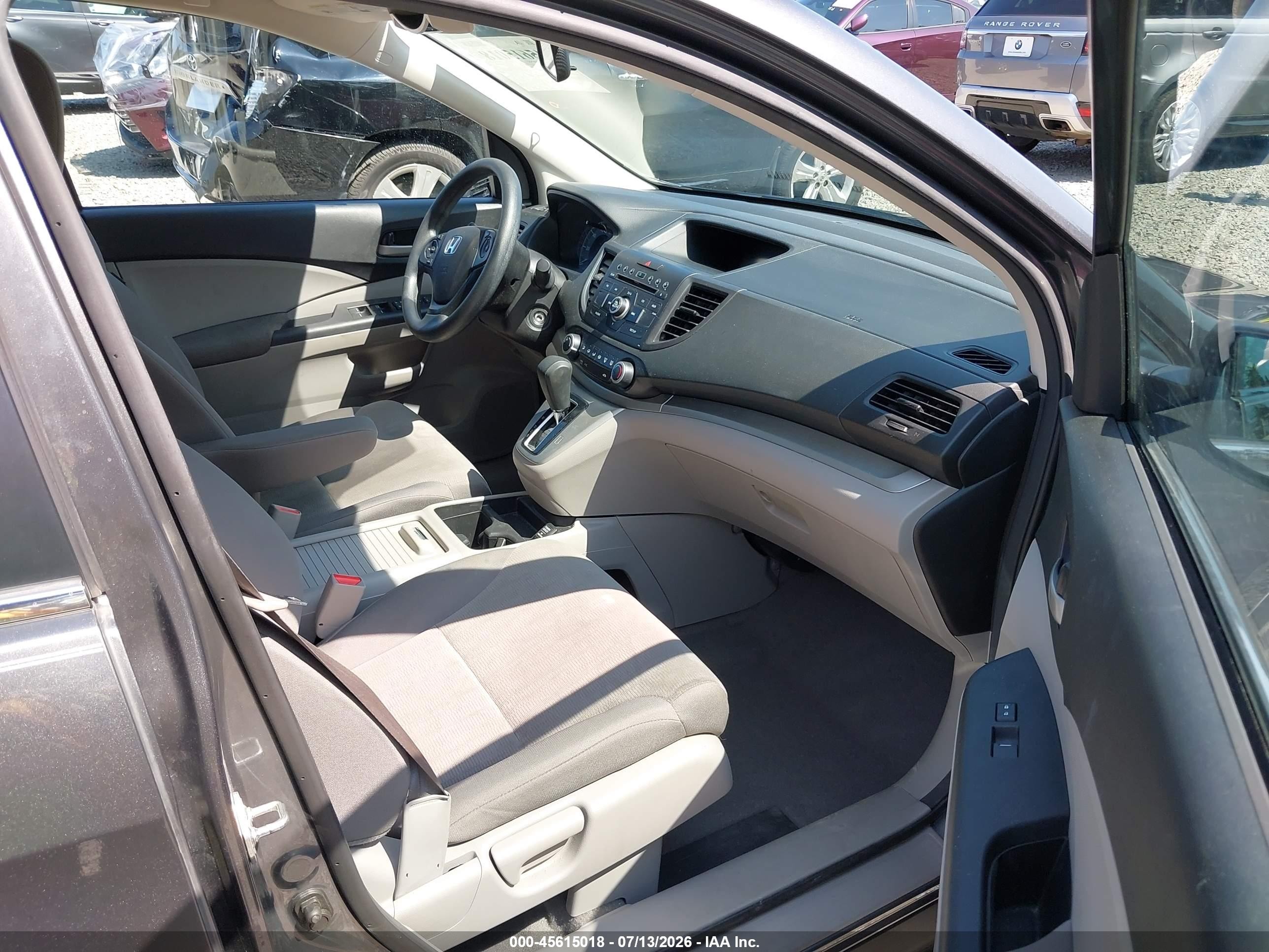 2013 Honda Cr-v Lx Gray vin: 2HKRM4H38DH657817