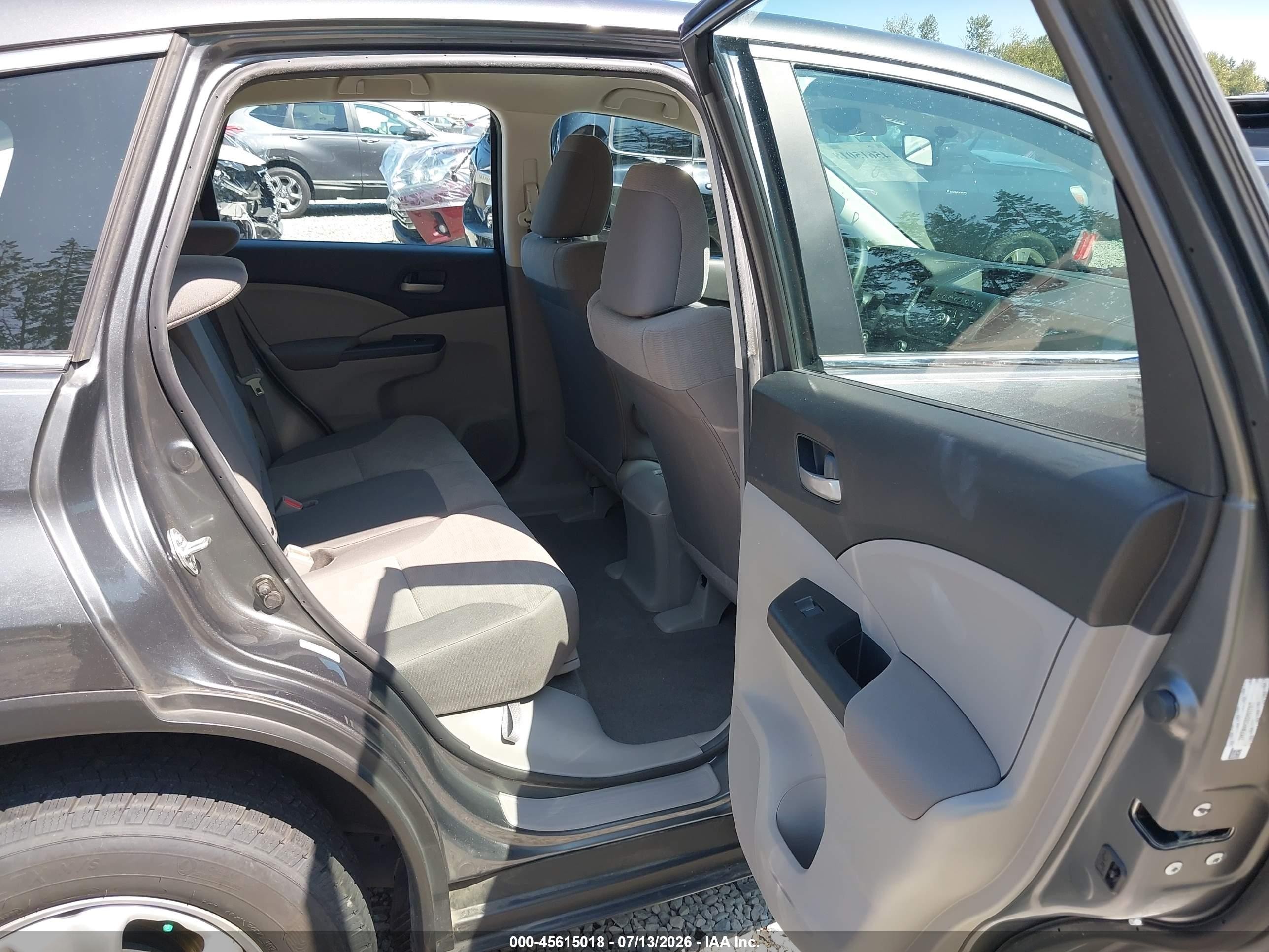 2013 Honda Cr-v Lx Gray vin: 2HKRM4H38DH657817