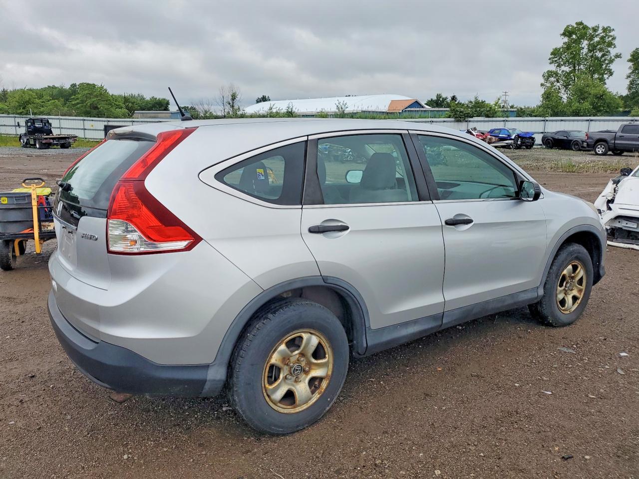 2013 Honda Cr-v Lx Silver vin: 2HKRM4H38DH660698