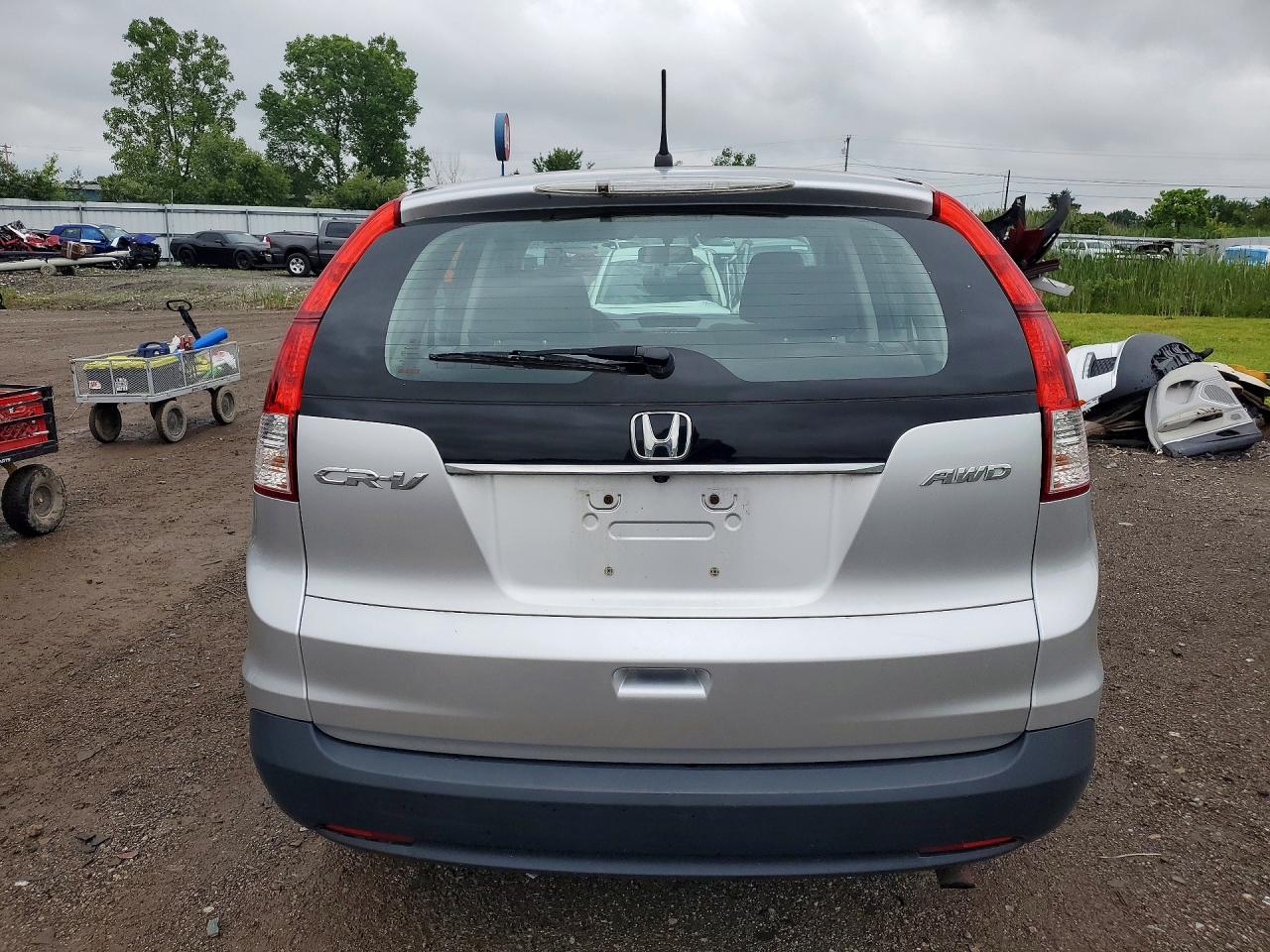 2013 Honda Cr-v Lx Silver vin: 2HKRM4H38DH660698