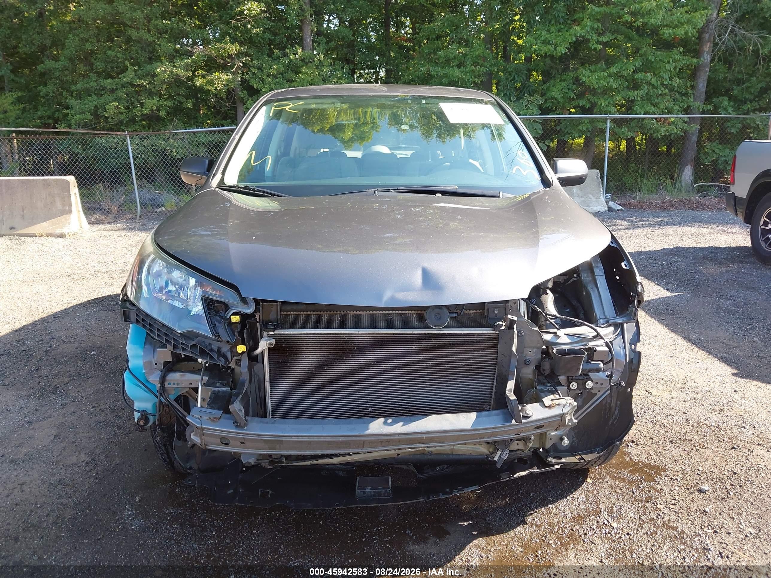 2013 Honda Cr-v Lx Gray vin: 2HKRM4H38DH676383