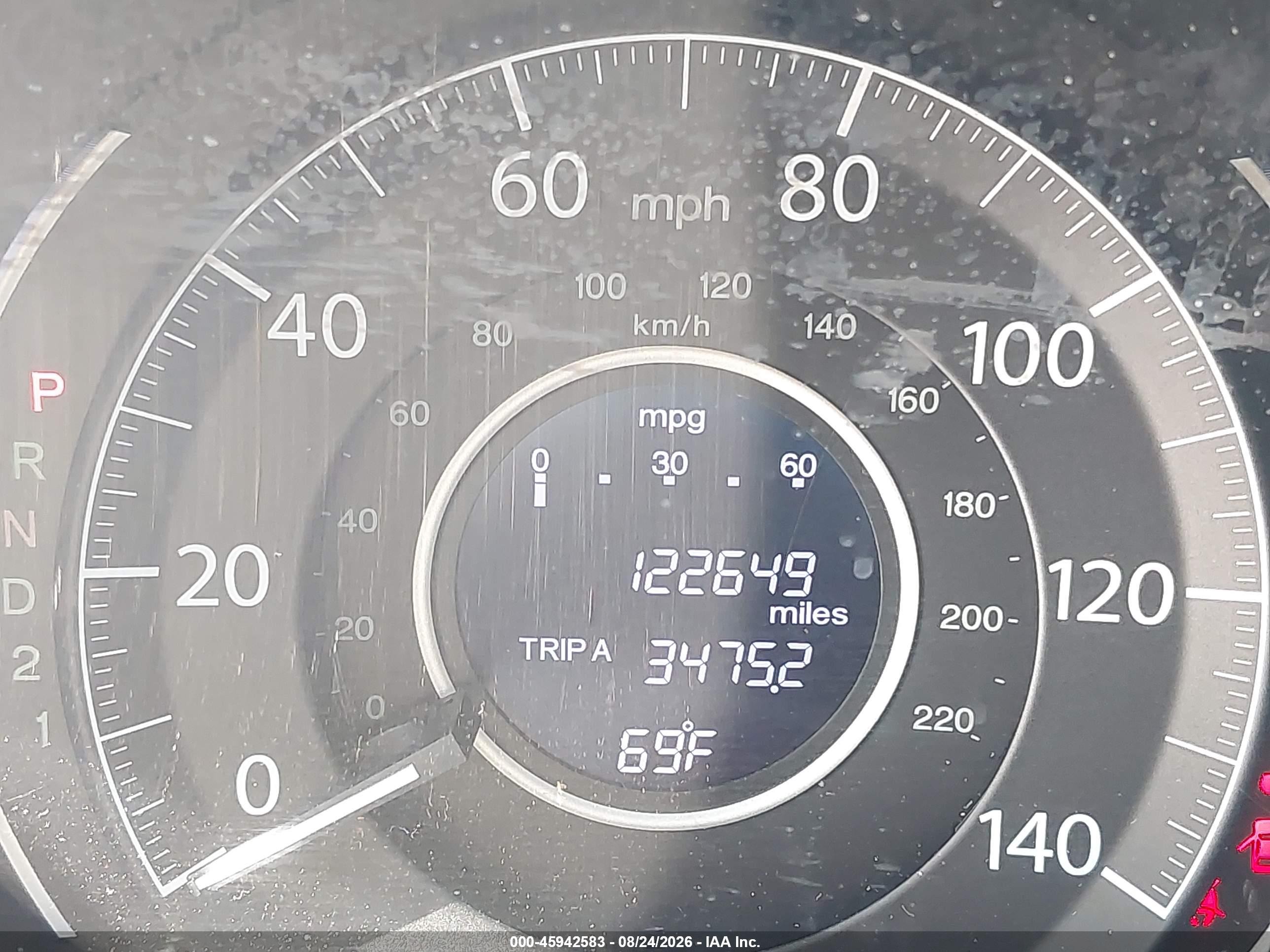 2013 Honda Cr-v Lx Gray vin: 2HKRM4H38DH676383