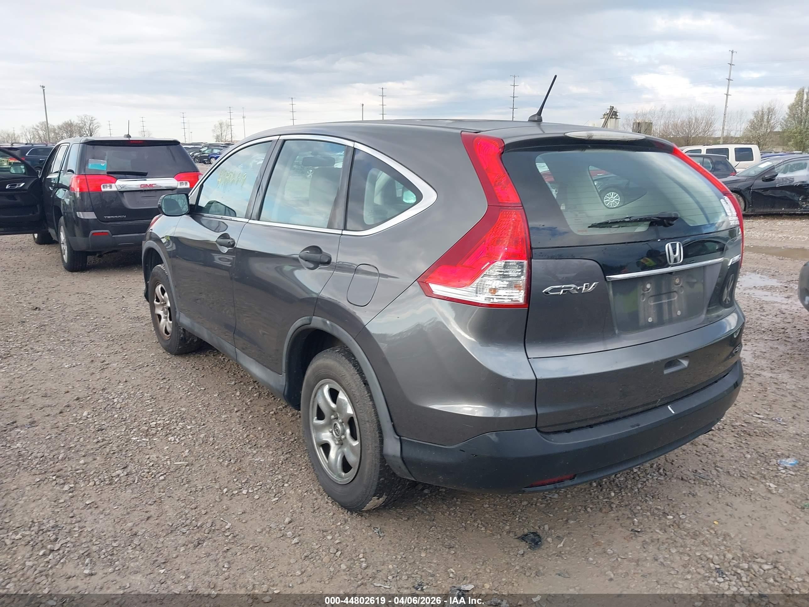 2013 Honda Cr-v Lx Gray vin: 2HKRM4H38DH680806