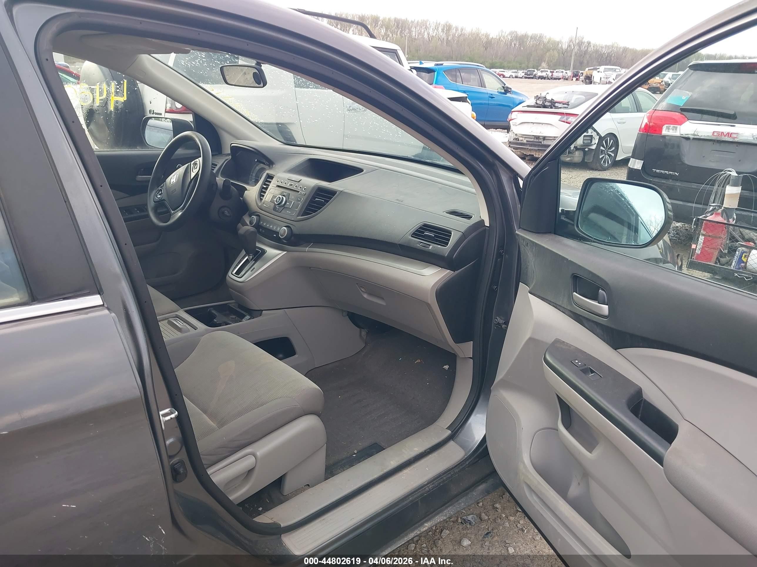 2013 Honda Cr-v Lx Gray vin: 2HKRM4H38DH680806