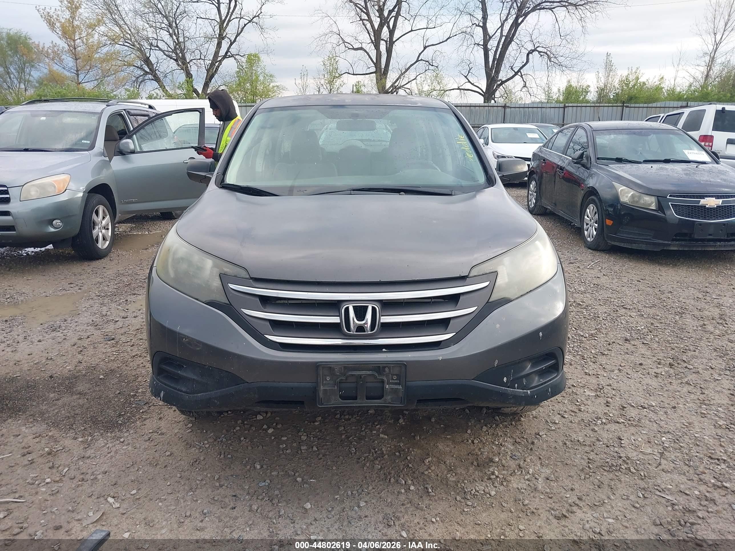 2013 Honda Cr-v Lx Gray vin: 2HKRM4H38DH680806