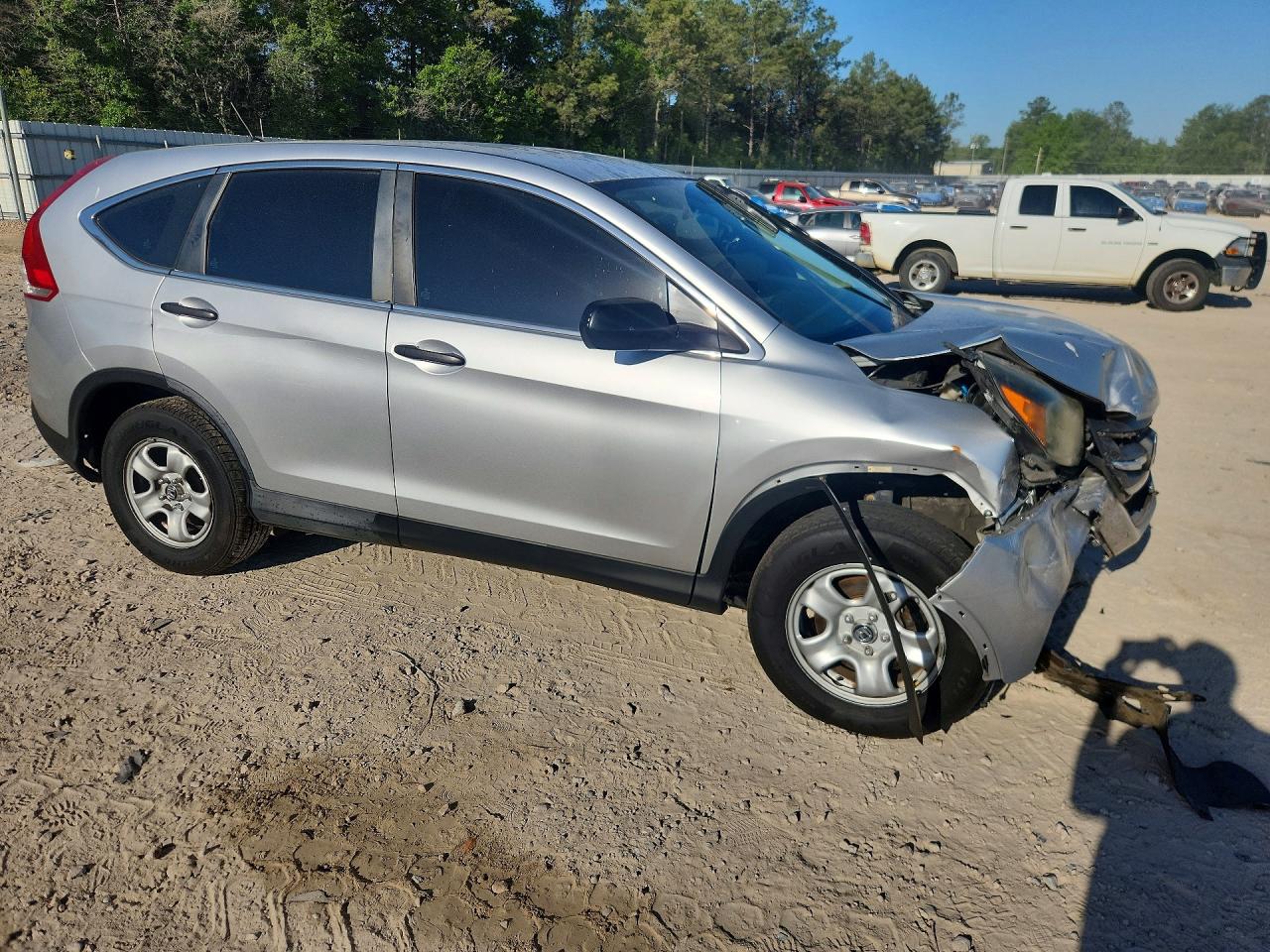 2013 Honda Cr-v Lx Gray vin: 2HKRM4H38DH693801