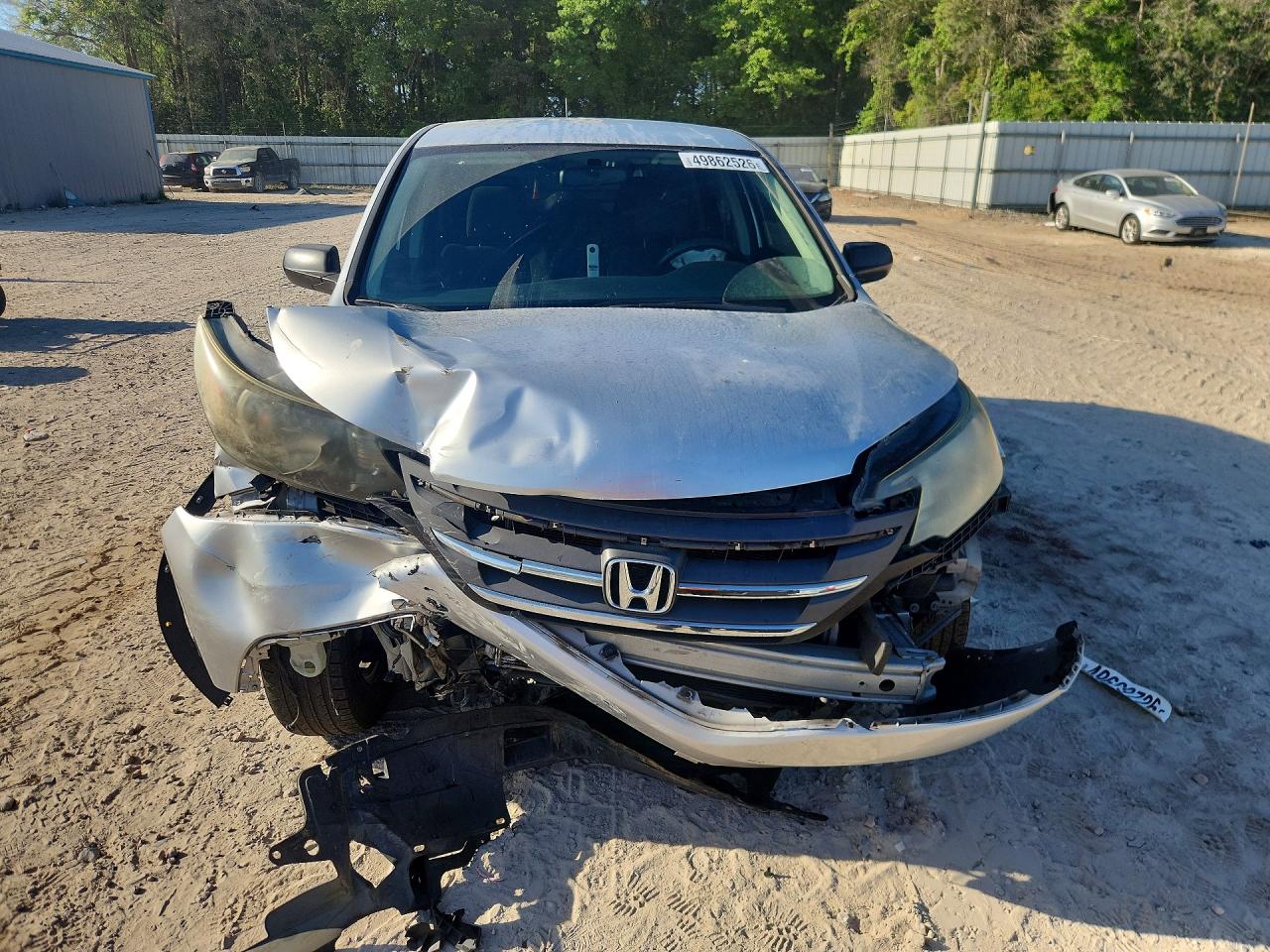 2013 Honda Cr-v Lx Gray vin: 2HKRM4H38DH693801