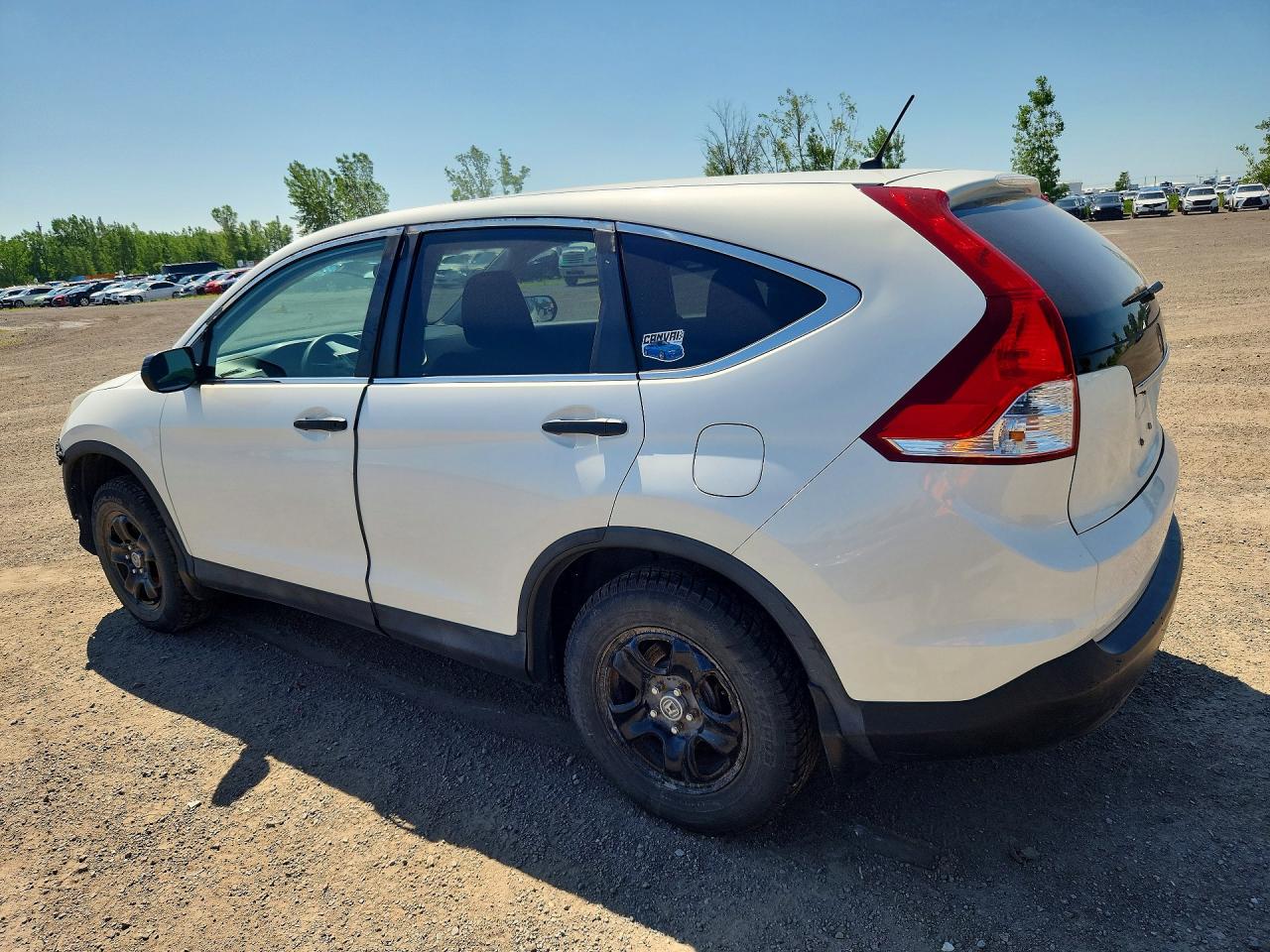 2014 Honda Cr-v Lx White vin: 2HKRM4H38EH115084