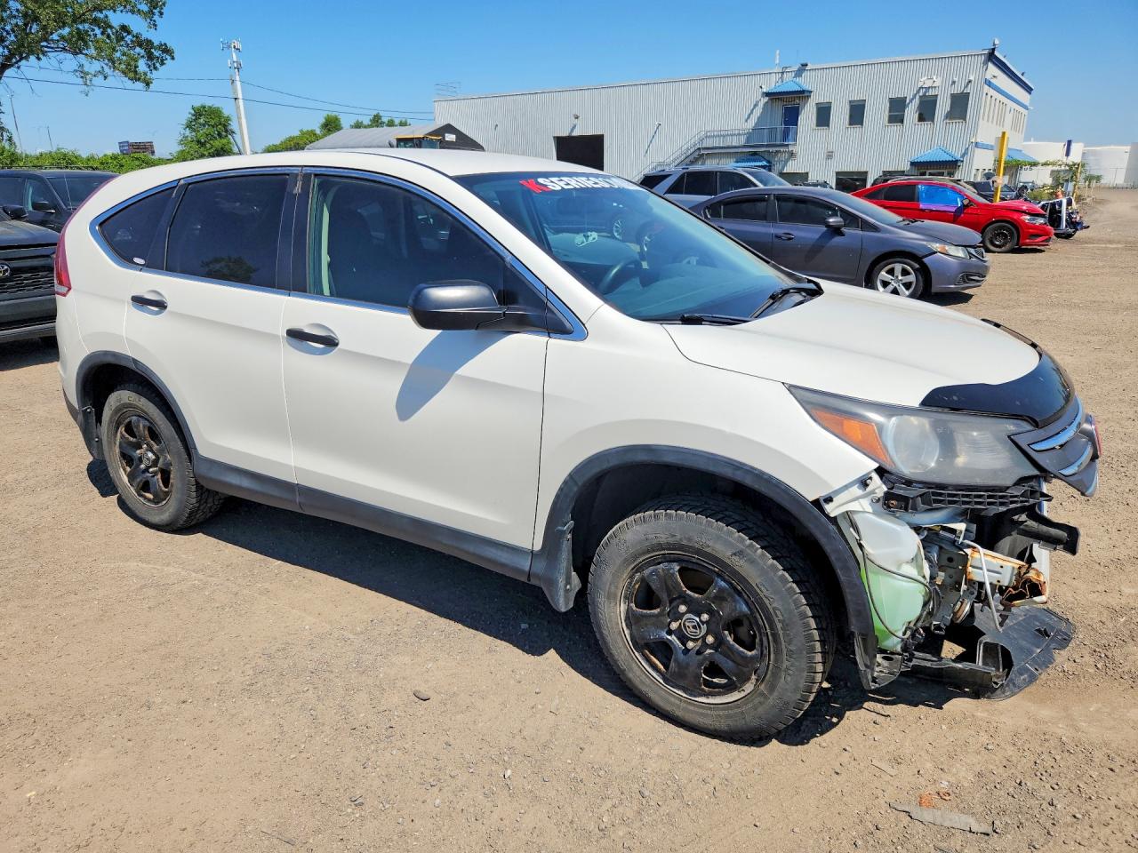 2014 Honda Cr-v Lx White vin: 2HKRM4H38EH115084