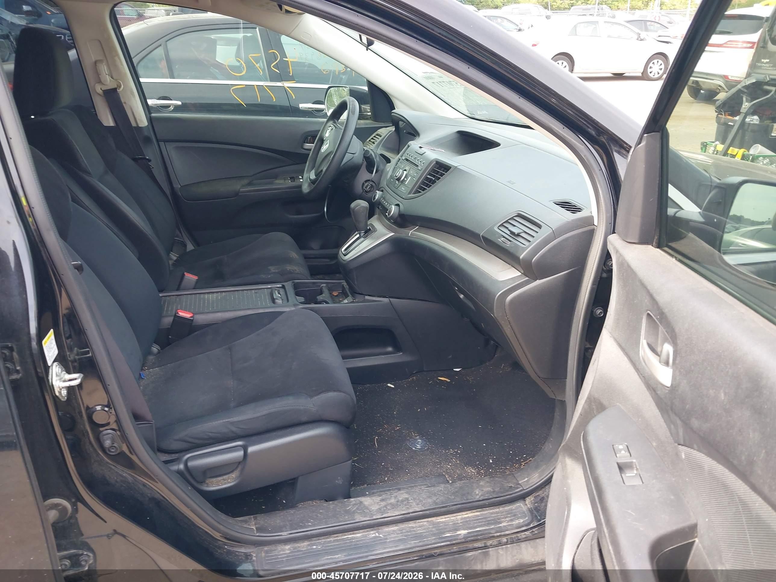 2014 Honda Cr-v Lx Black vin: 2HKRM4H38EH600941
