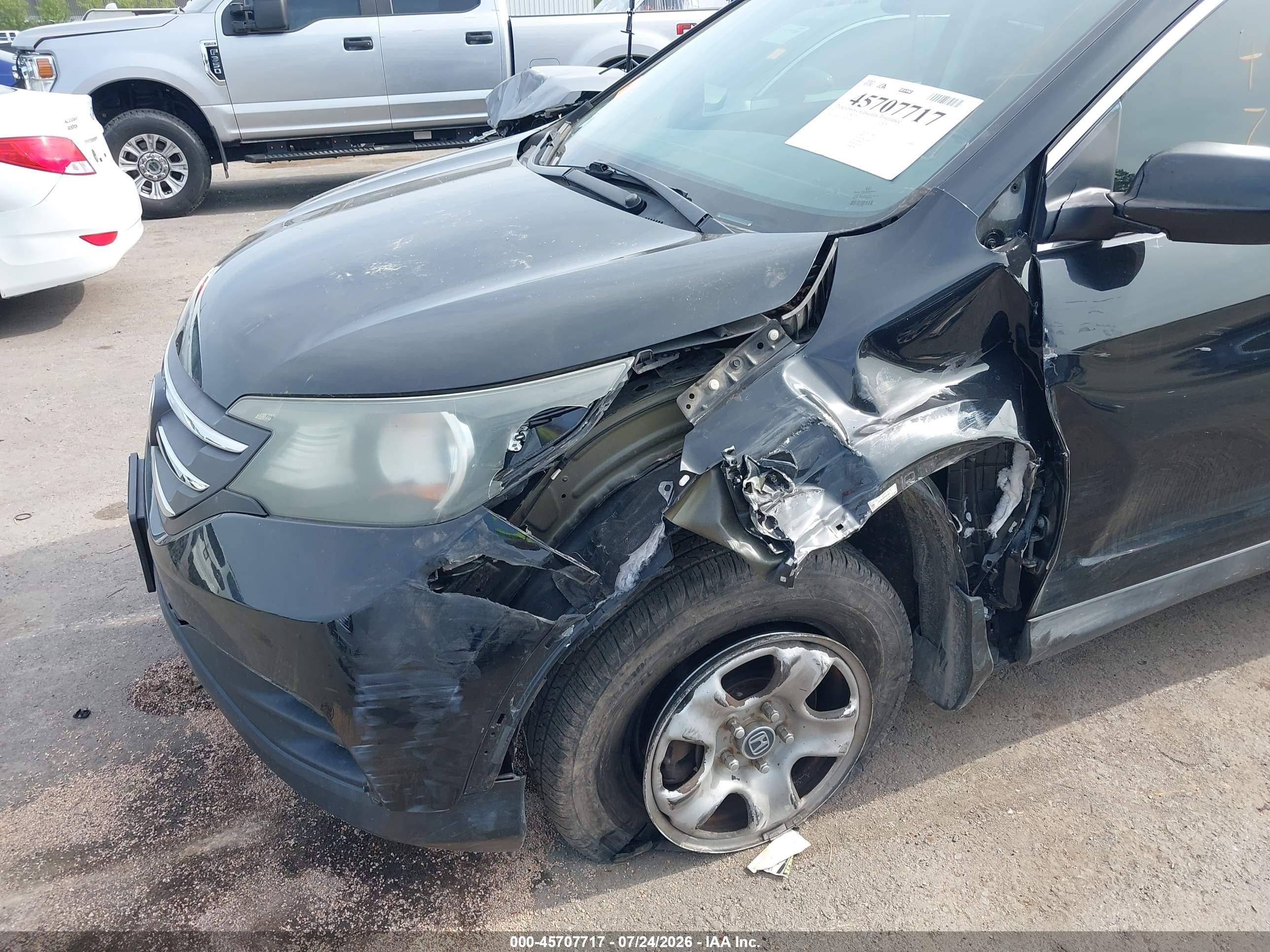 2014 Honda Cr-v Lx Black vin: 2HKRM4H38EH600941