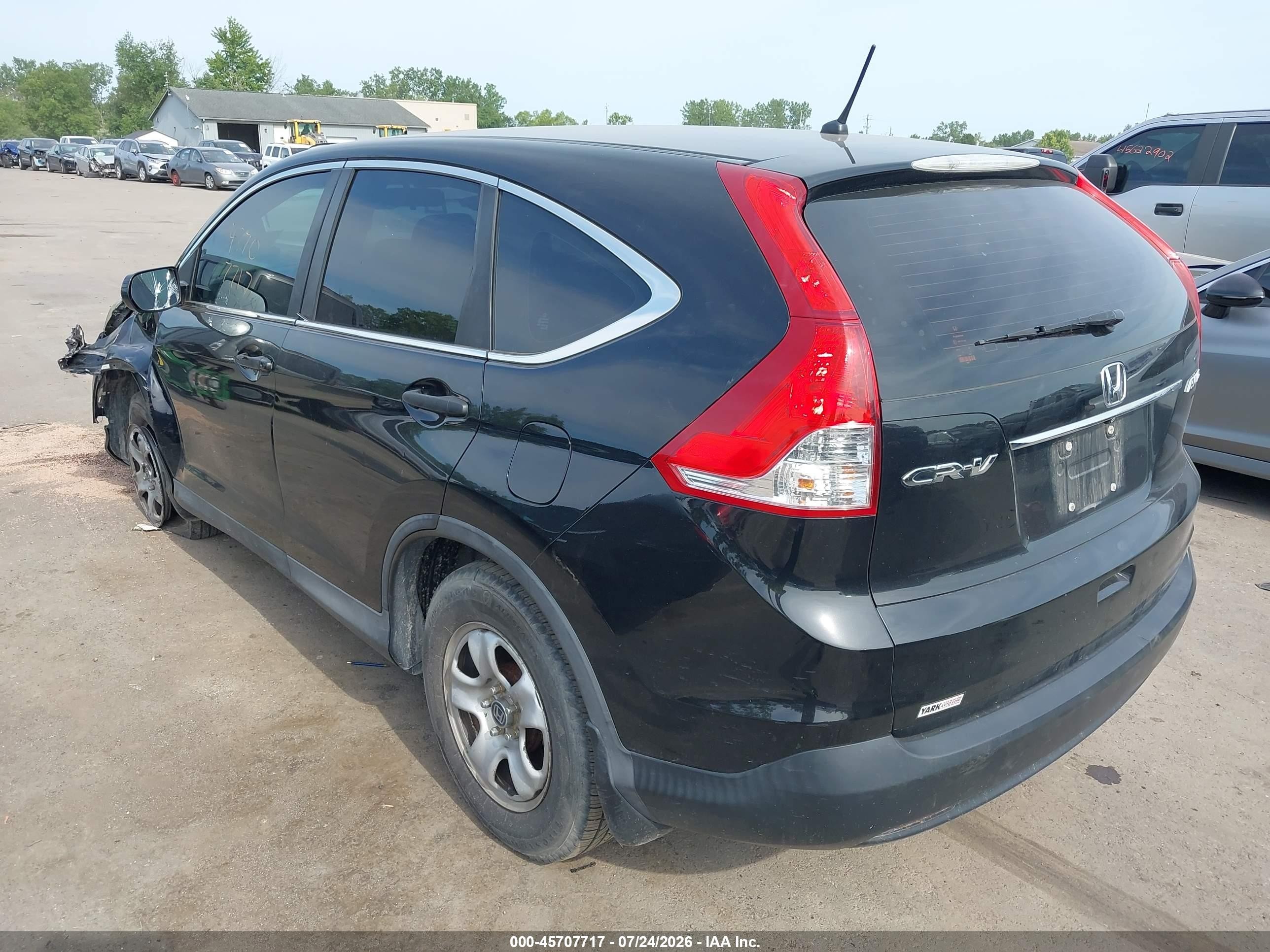 2014 Honda Cr-v Lx Black vin: 2HKRM4H38EH600941