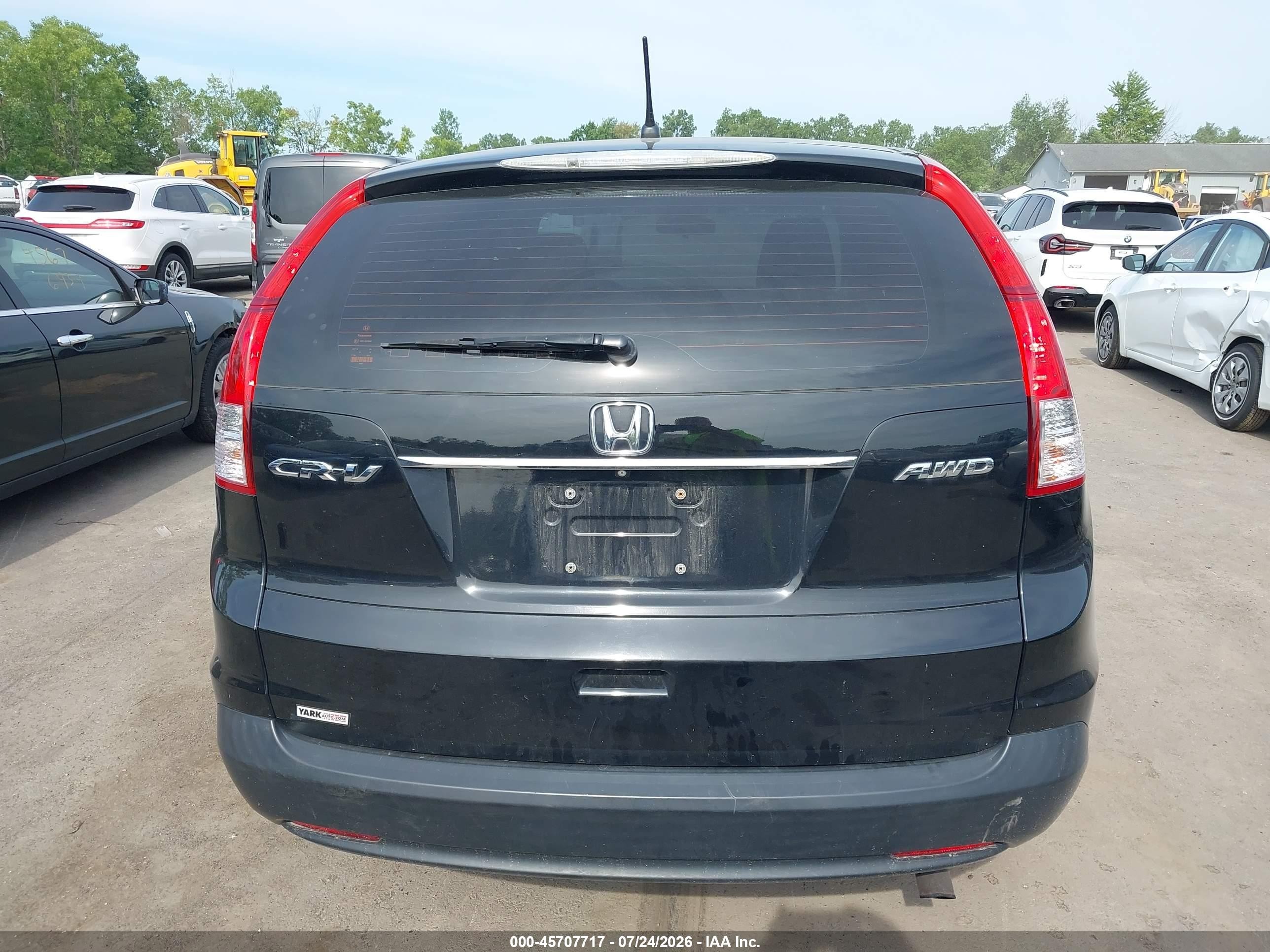 2014 Honda Cr-v Lx Black vin: 2HKRM4H38EH600941