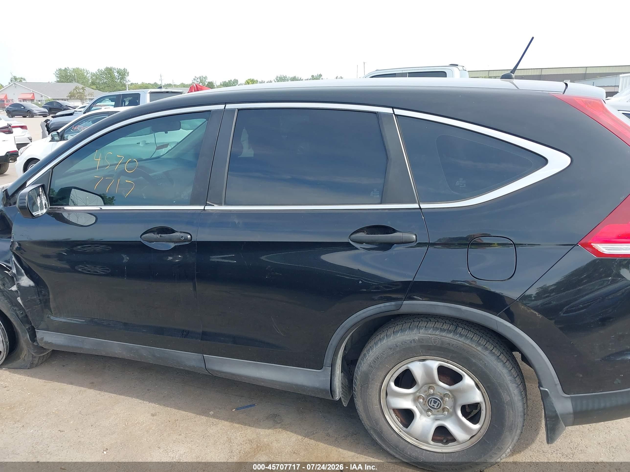 2014 Honda Cr-v Lx Black vin: 2HKRM4H38EH600941