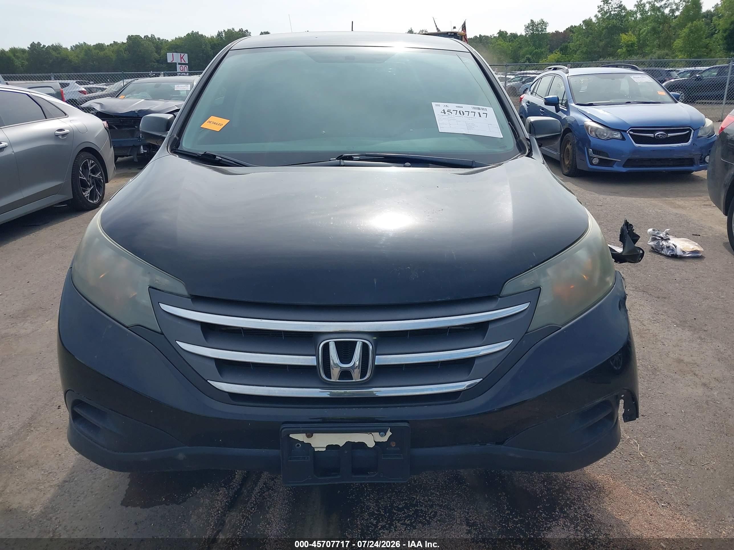 2014 Honda Cr-v Lx Black vin: 2HKRM4H38EH600941