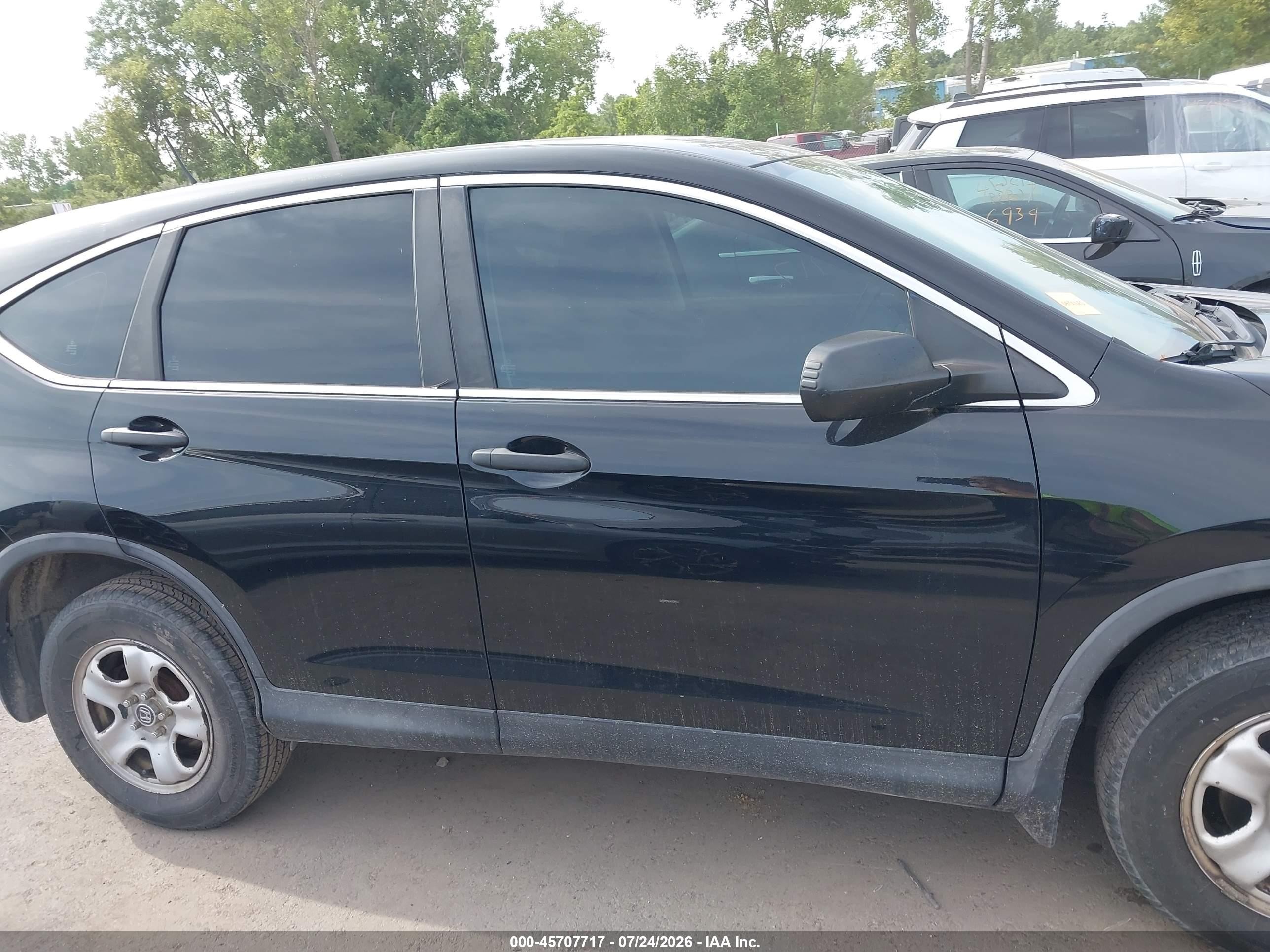 2014 Honda Cr-v Lx Black vin: 2HKRM4H38EH600941