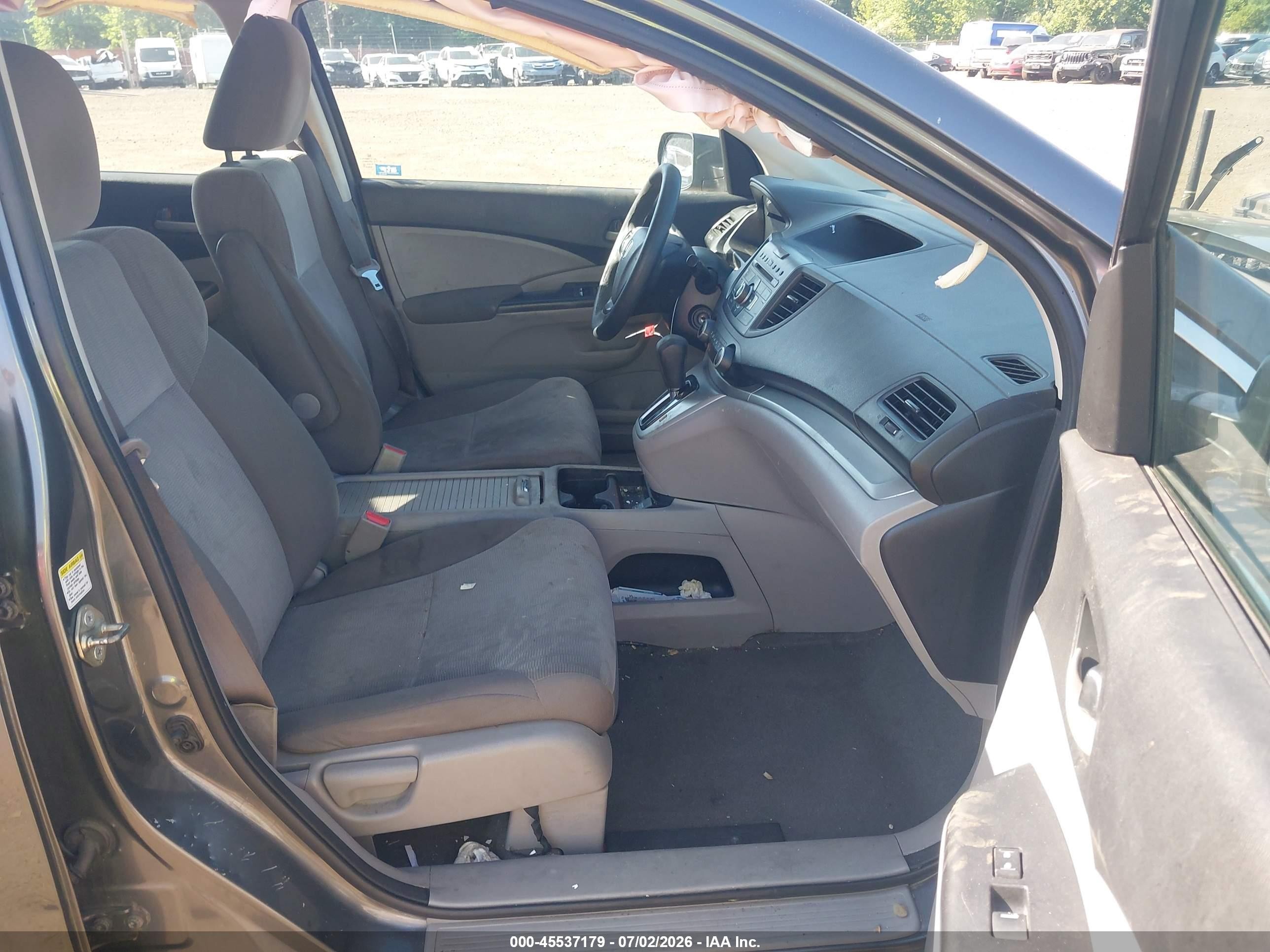 2014 Honda Cr-v Lx Gray vin: 2HKRM4H38EH604259