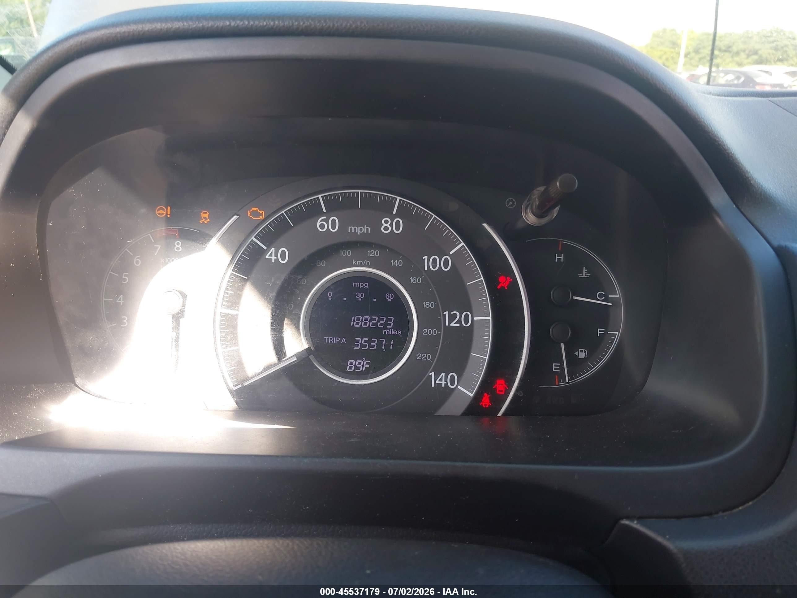2014 Honda Cr-v Lx Gray vin: 2HKRM4H38EH604259
