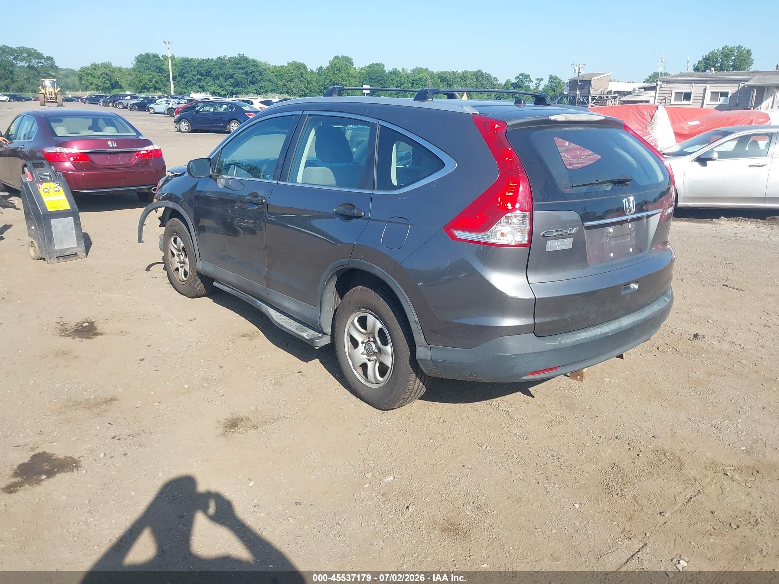 2014 Honda Cr-v Lx Gray vin: 2HKRM4H38EH604259