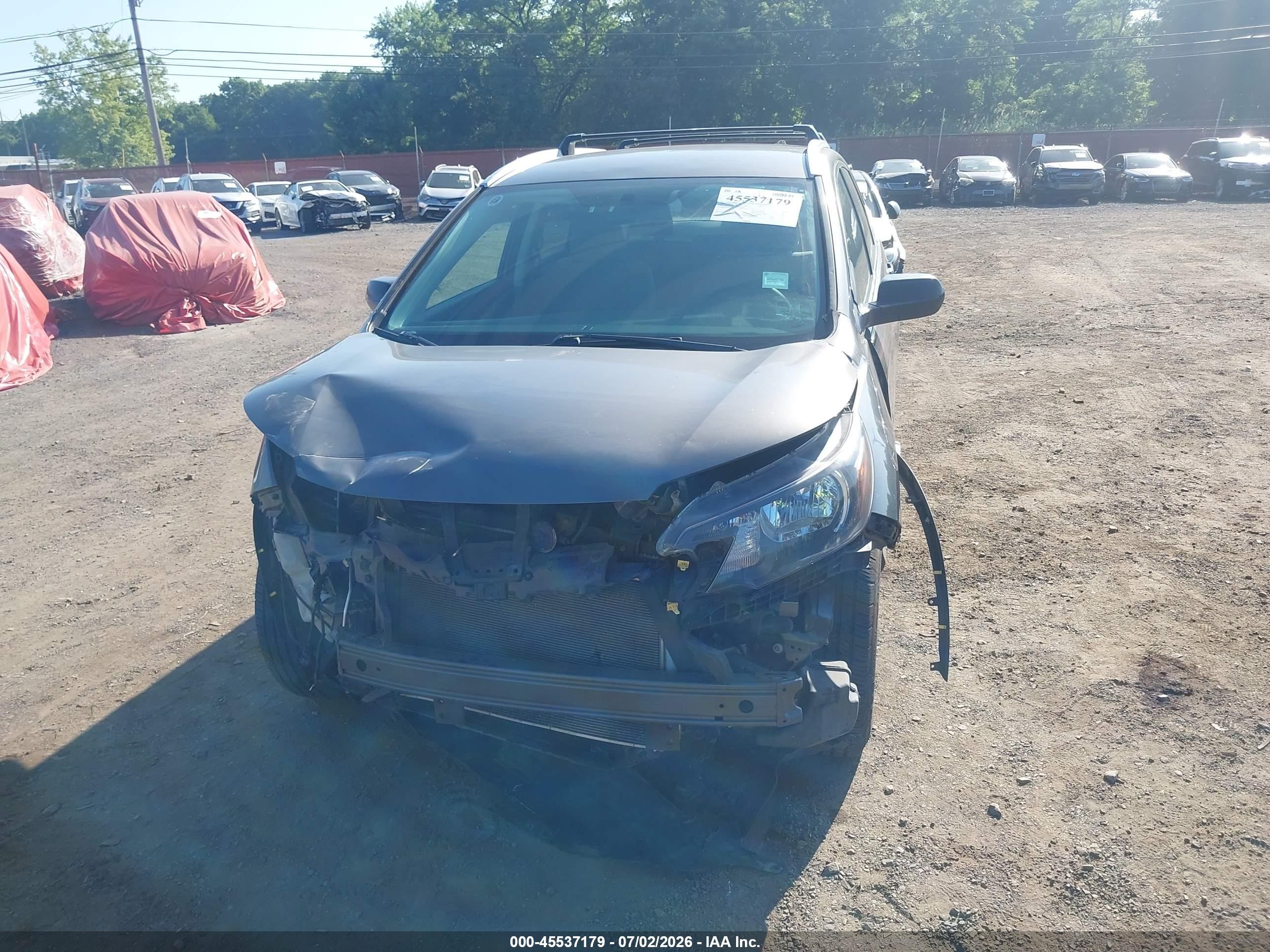 2014 Honda Cr-v Lx Gray vin: 2HKRM4H38EH604259