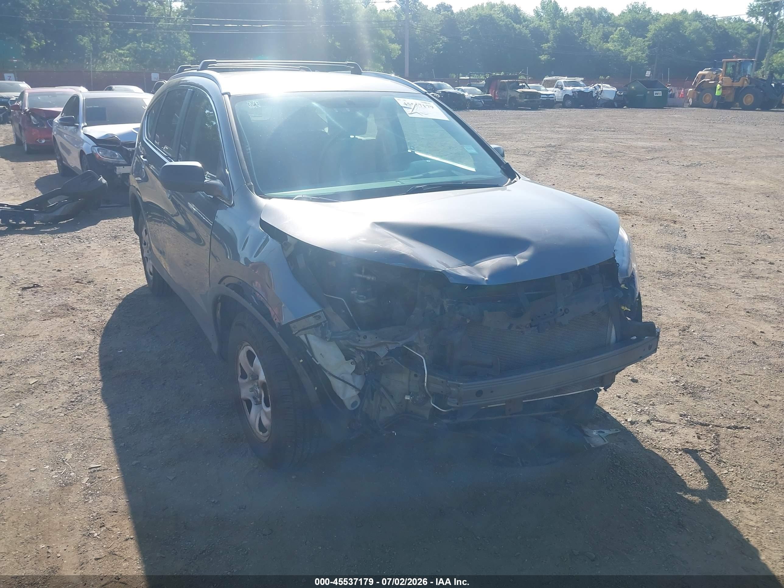 2014 Honda Cr-v Lx Gray vin: 2HKRM4H38EH604259