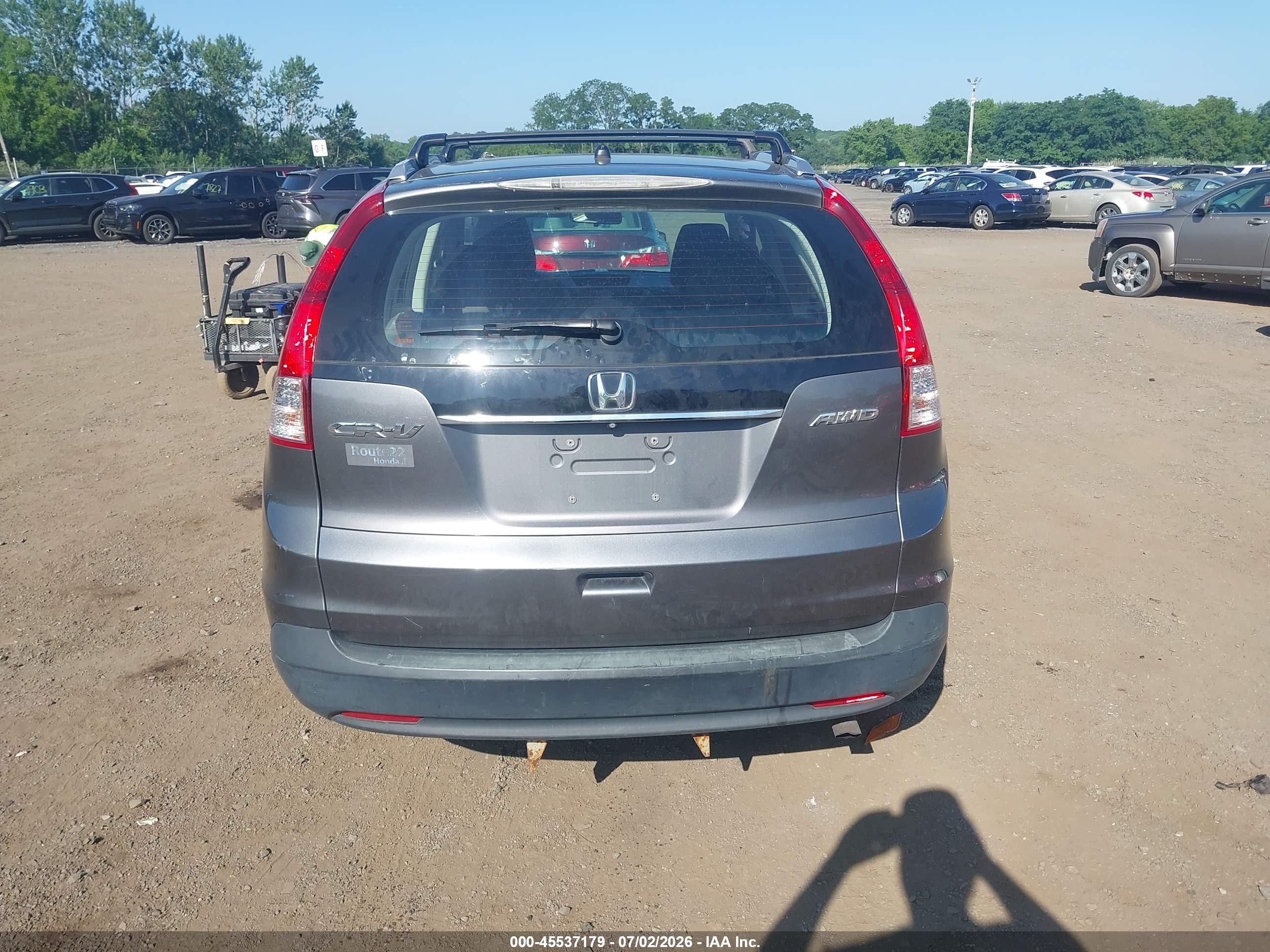 2014 Honda Cr-v Lx Gray vin: 2HKRM4H38EH604259