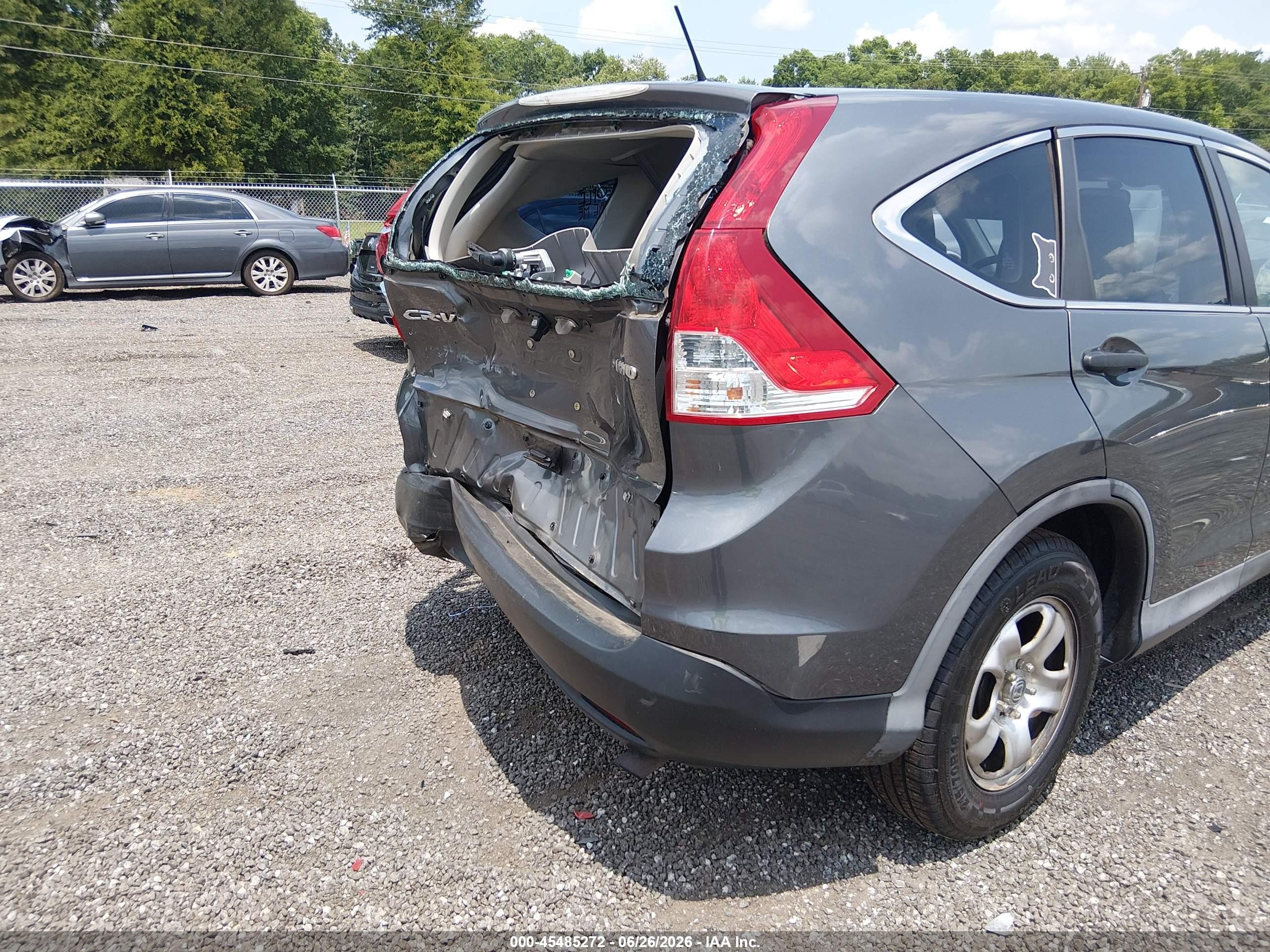 2014 Honda Cr-v Lx Серый vin: 2HKRM4H38EH615665