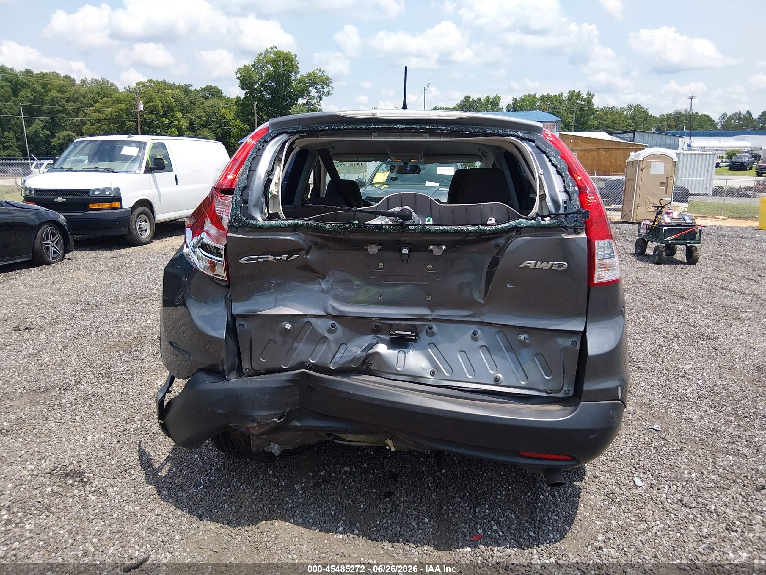 2014 Honda Cr-v Lx Серый vin: 2HKRM4H38EH615665