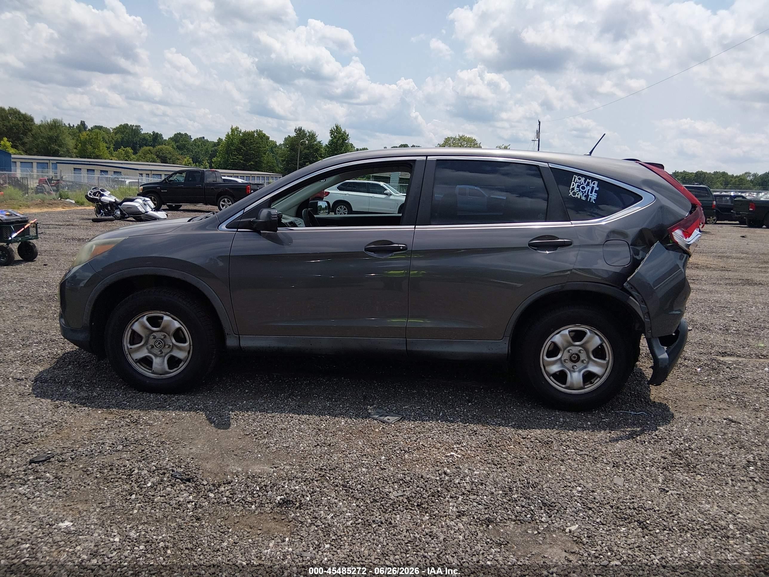 2014 Honda Cr-v Lx Серый vin: 2HKRM4H38EH615665