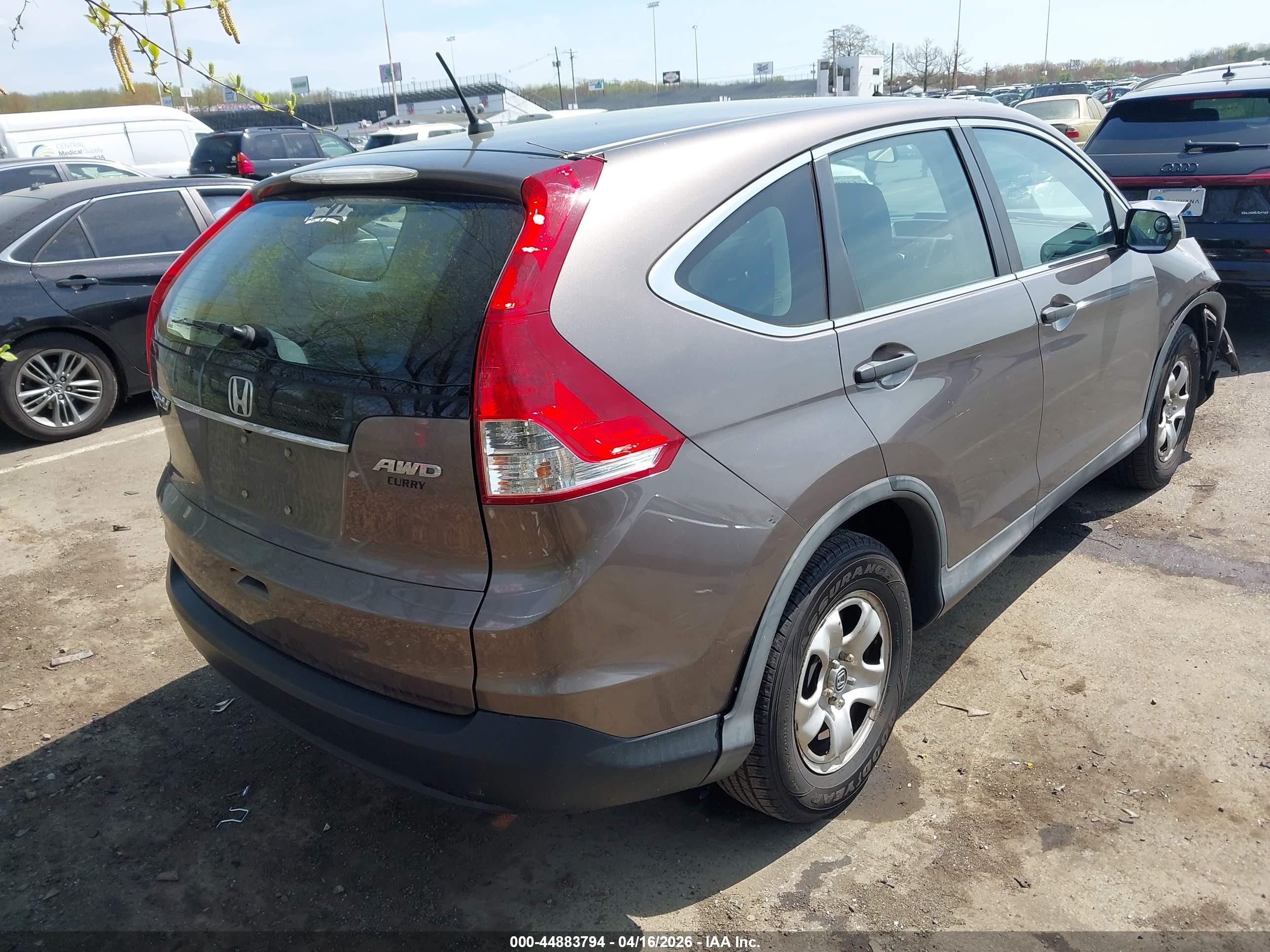 2014 Honda Cr-v Lx Brown vin: 2HKRM4H38EH618971