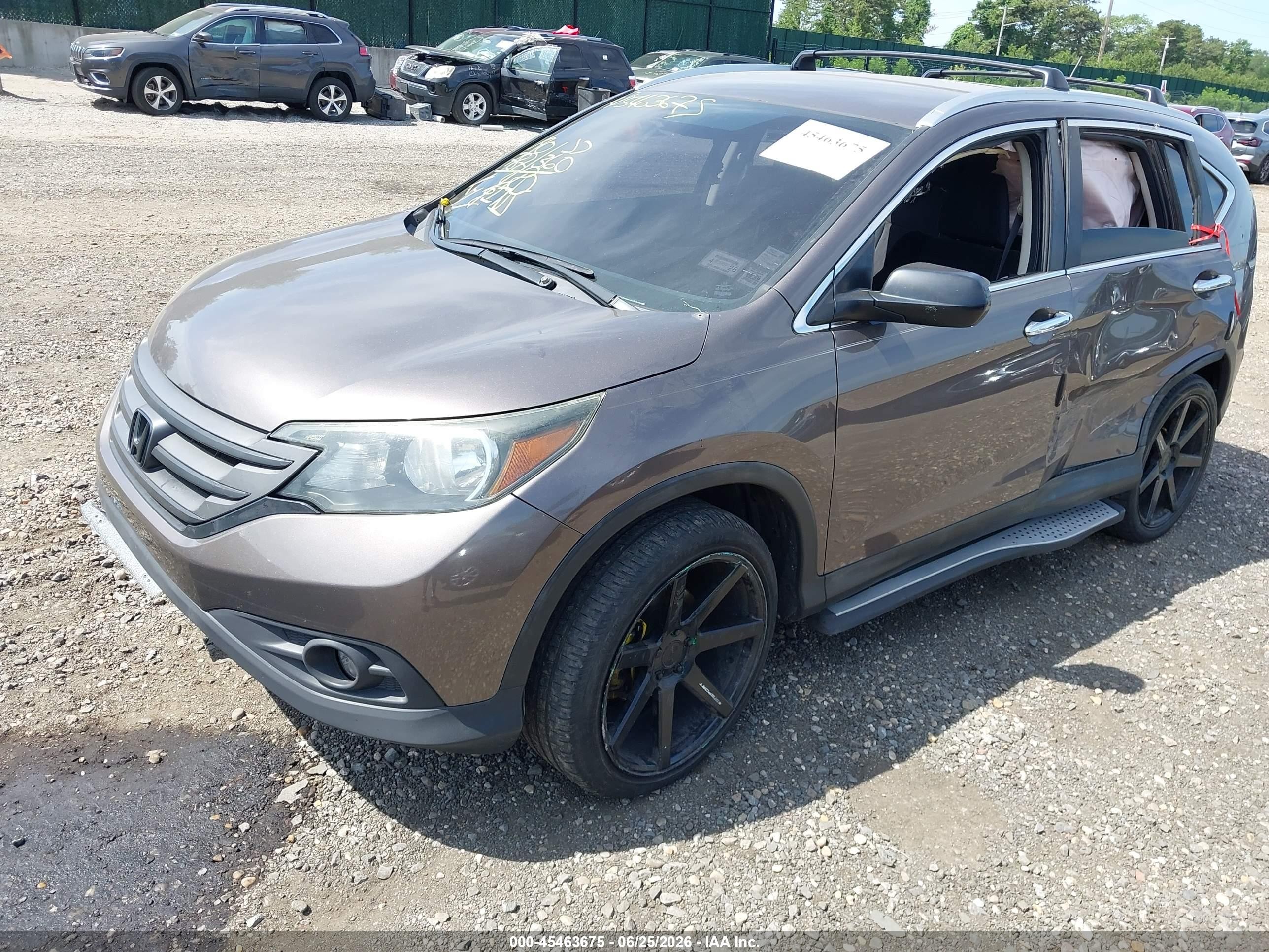 2014 Honda Cr-v Lx Brown vin: 2HKRM4H38EH626133