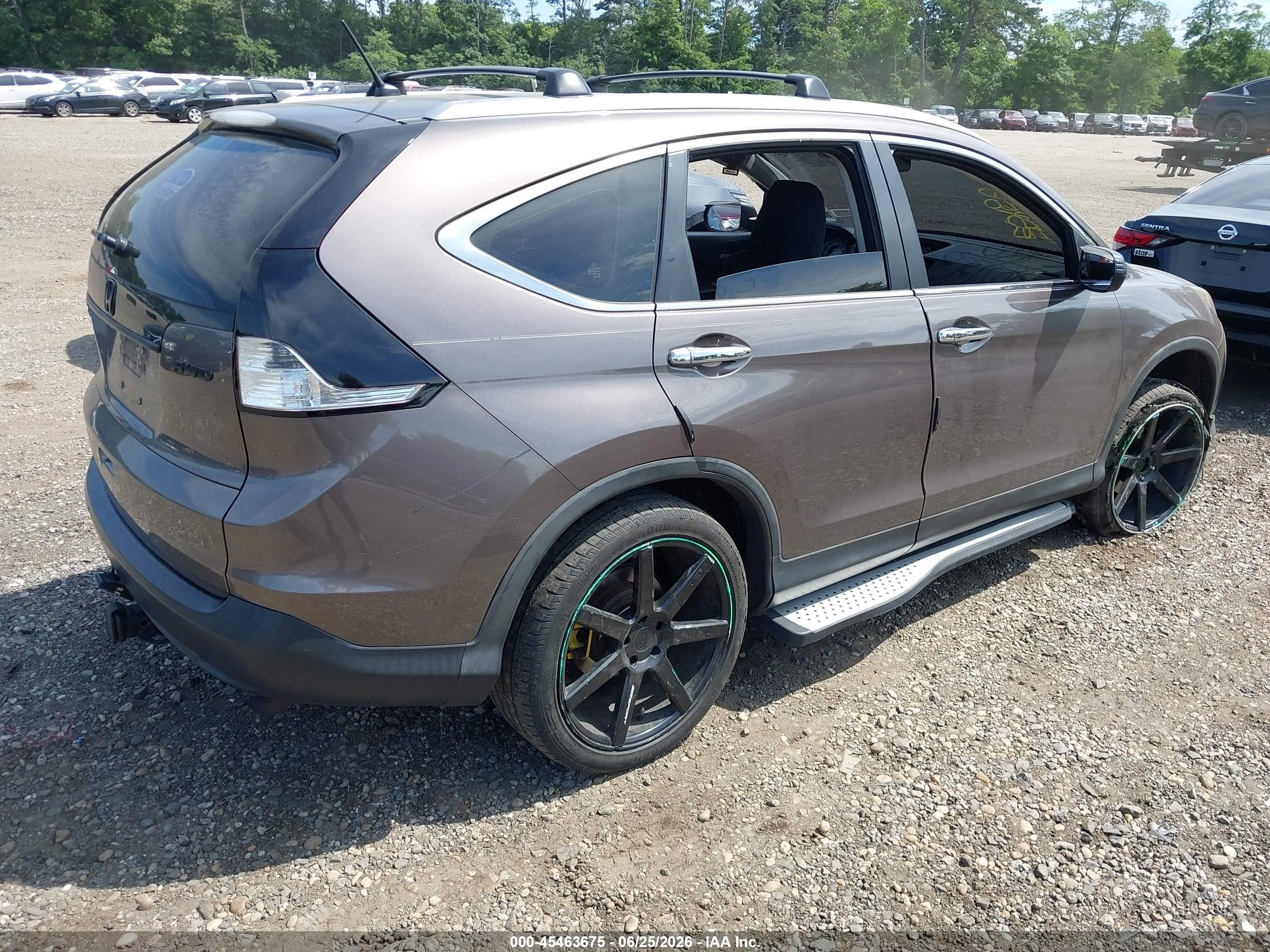 2014 Honda Cr-v Lx Brown vin: 2HKRM4H38EH626133