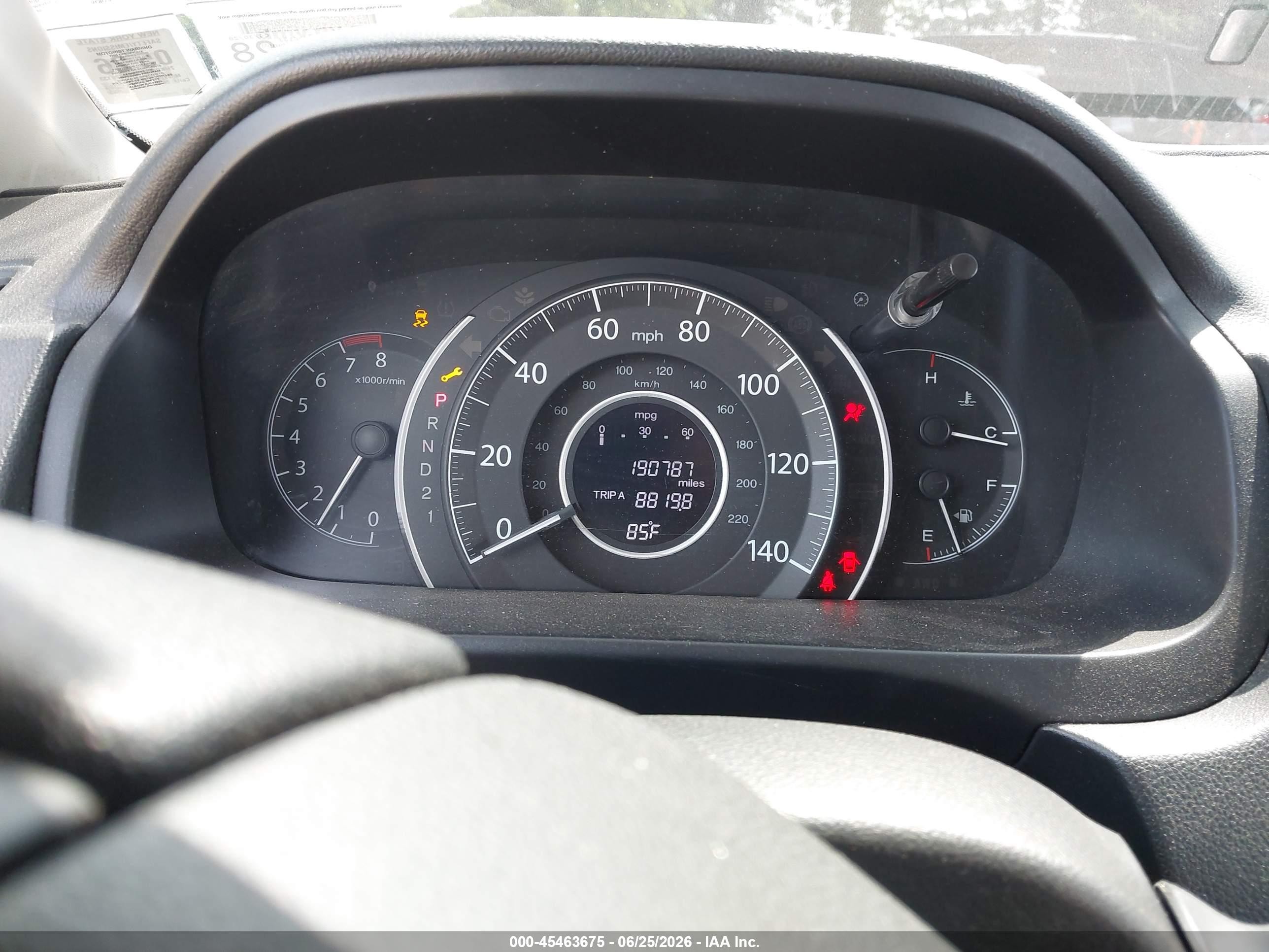 2014 Honda Cr-v Lx Brown vin: 2HKRM4H38EH626133