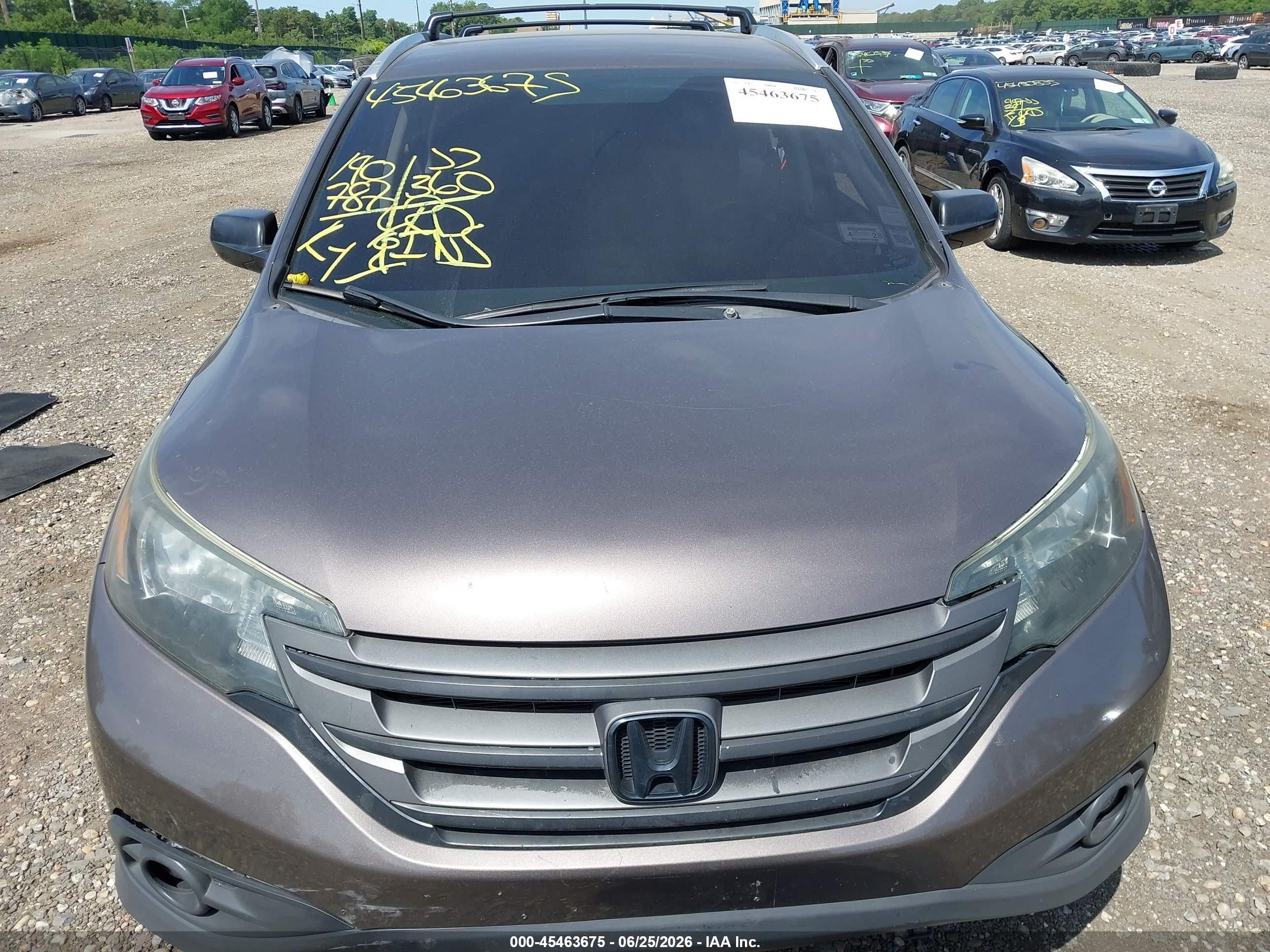 2014 Honda Cr-v Lx Brown vin: 2HKRM4H38EH626133