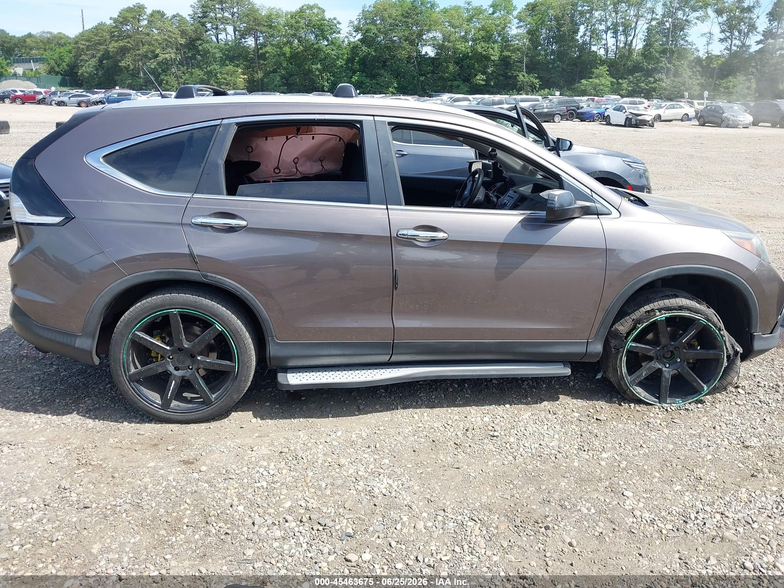 2014 Honda Cr-v Lx Brown vin: 2HKRM4H38EH626133