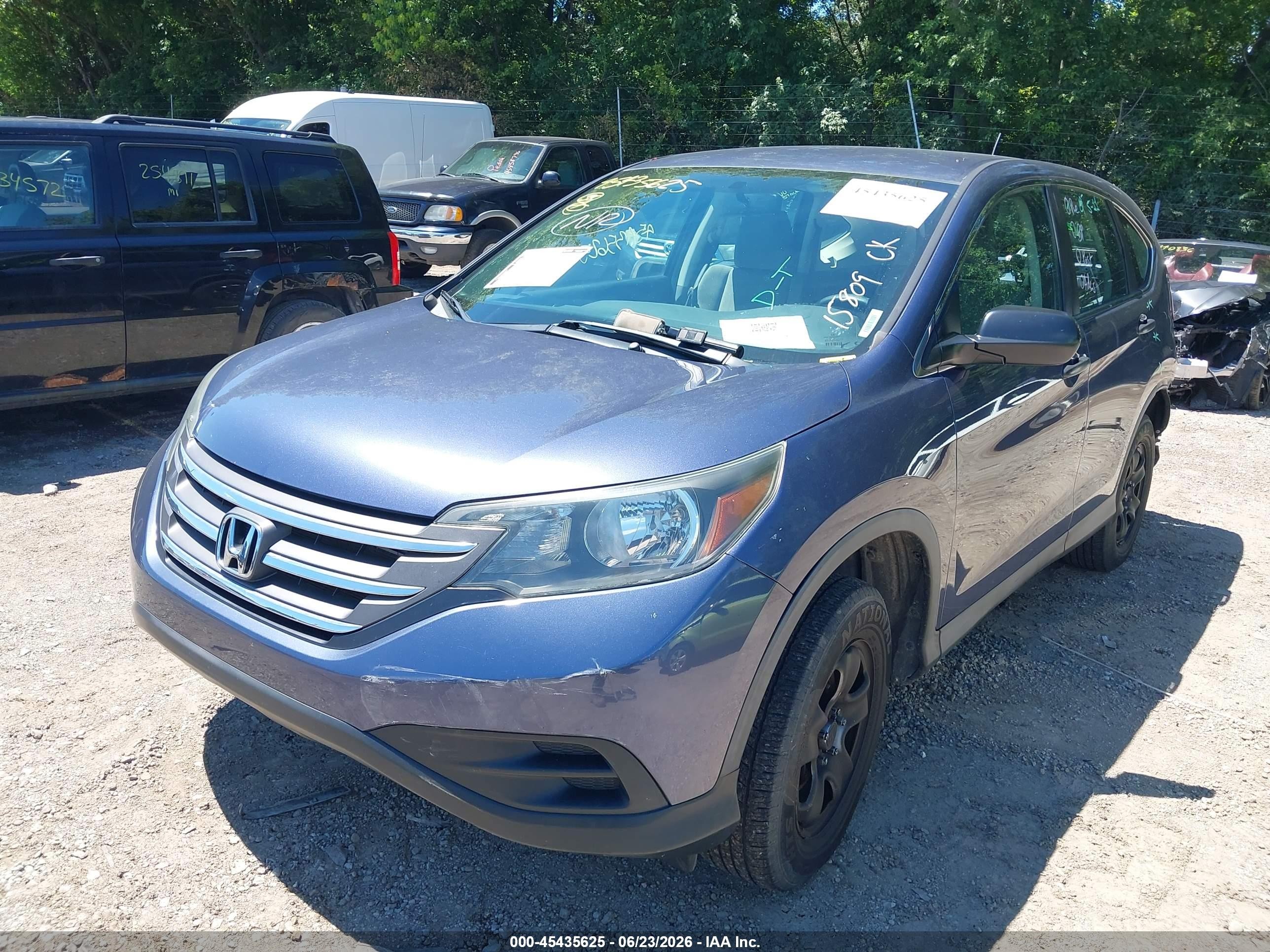 2014 Honda Cr-v Lx Dark Blue vin: 2HKRM4H38EH661240