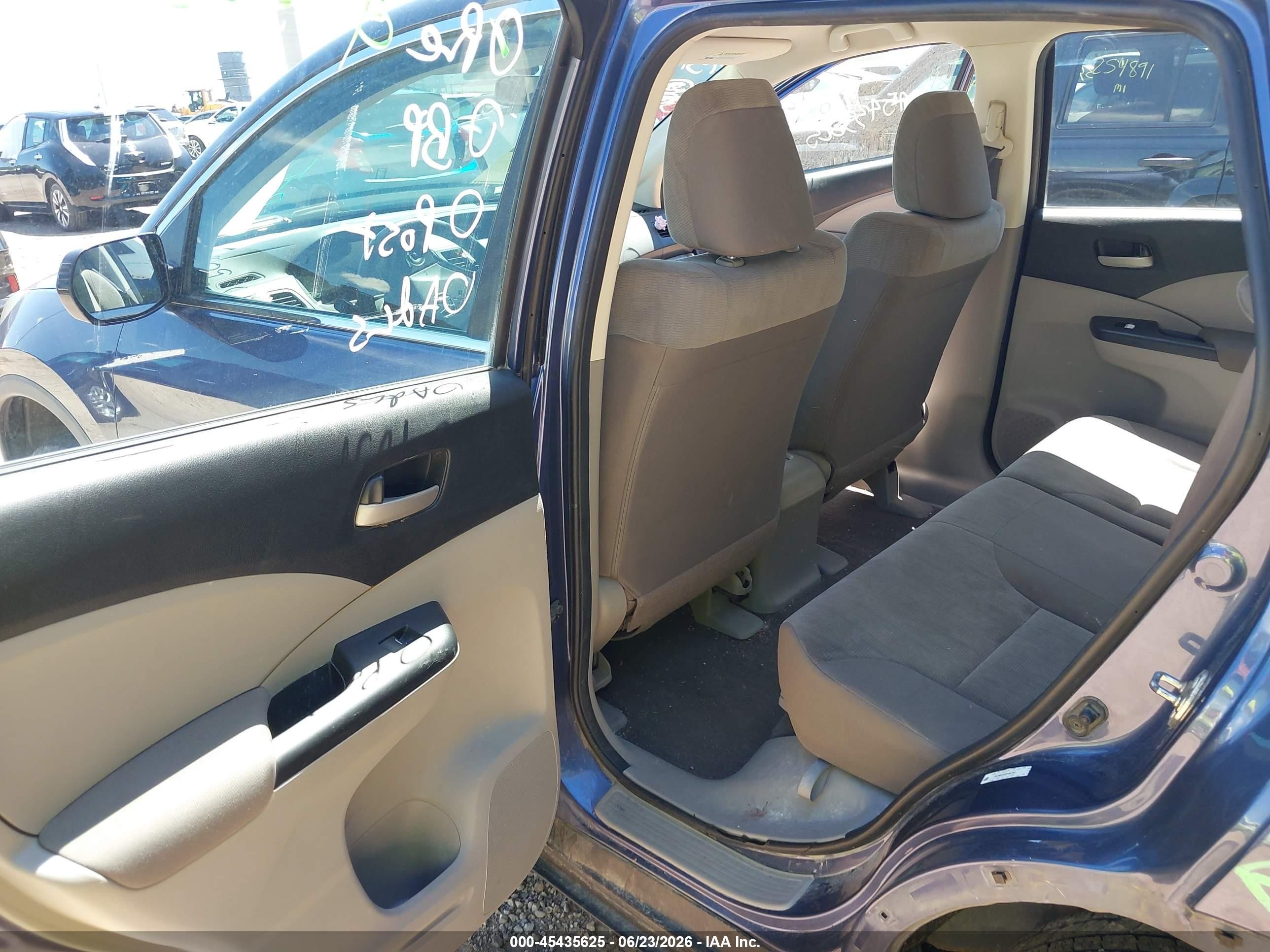 2014 Honda Cr-v Lx Dark Blue vin: 2HKRM4H38EH661240