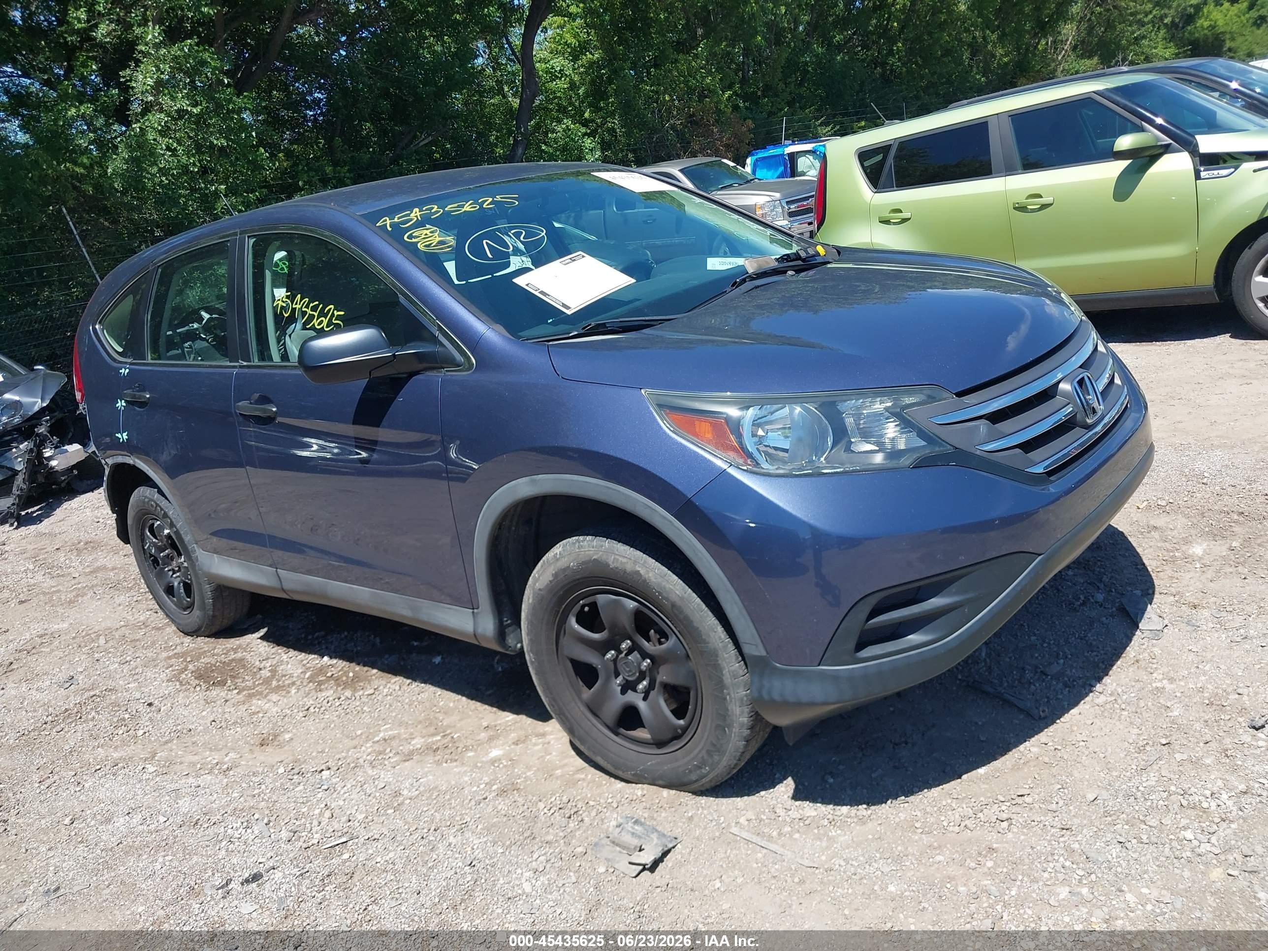2014 Honda Cr-v Lx Dark Blue vin: 2HKRM4H38EH661240